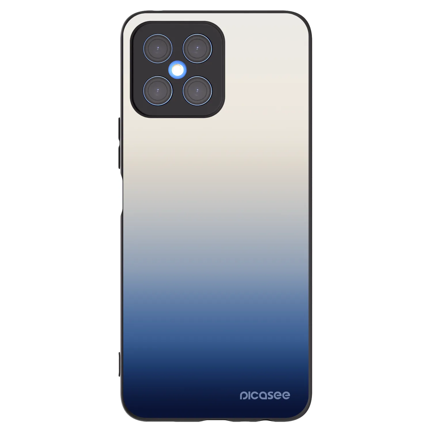 Picasee Honor X8 4G Hülle - Schwarzes Silikon - Gravity Fade