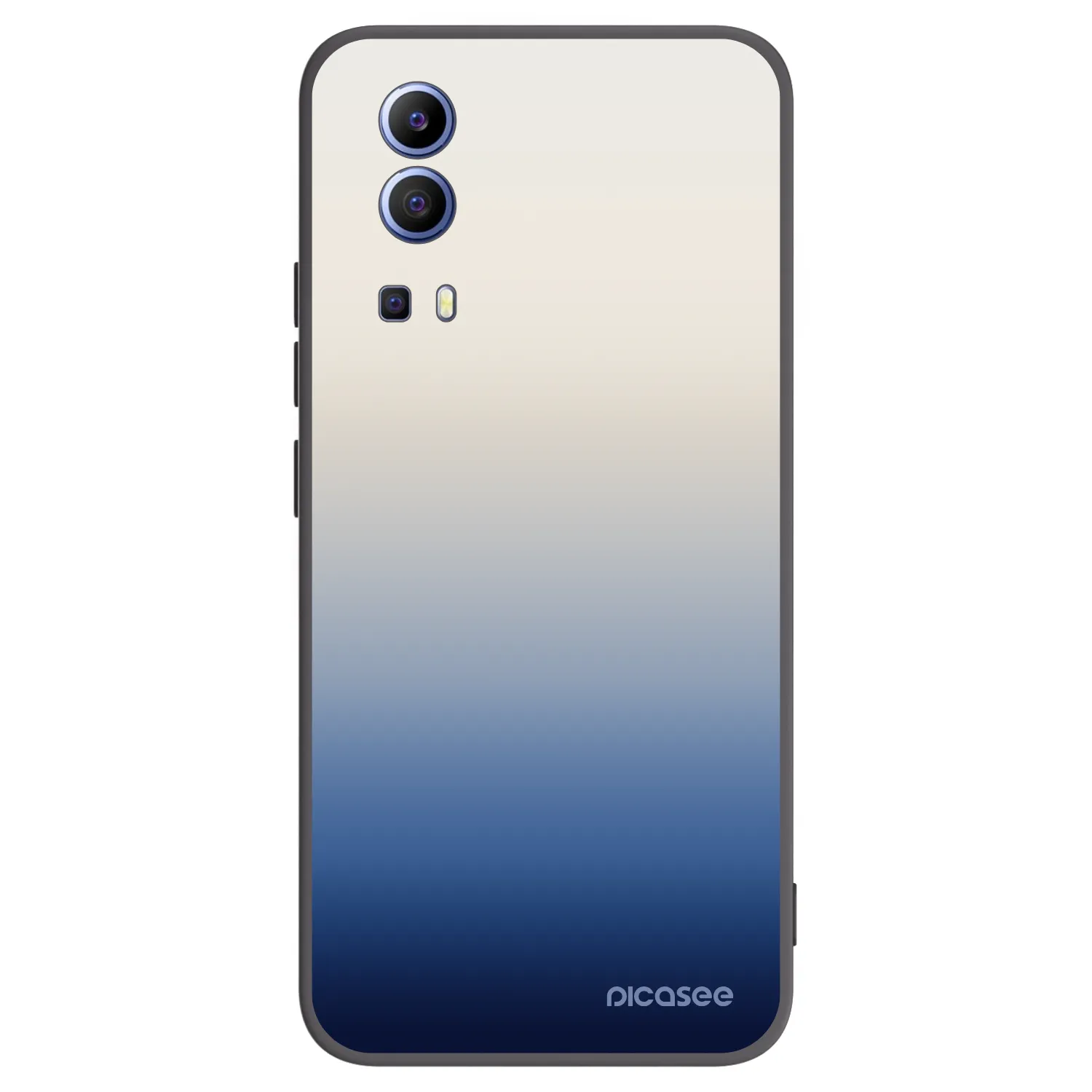 Picasee Vivo Y52 5G Hülle - Schwarzes Silikon - Gravity Fade