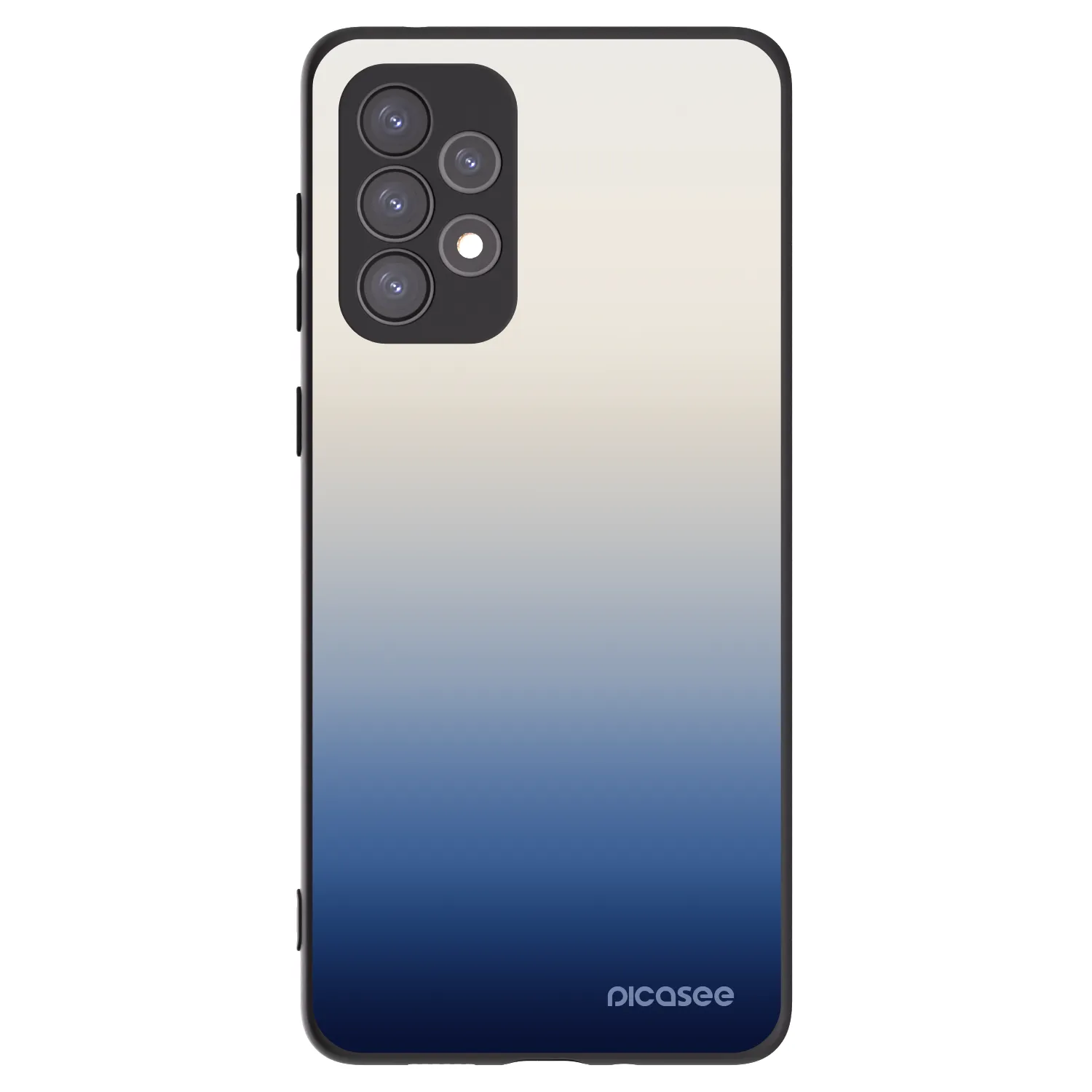 Picasee Samsung Galaxy A73 5G Hülle - Schwarzes Silikon - Gravity Fade