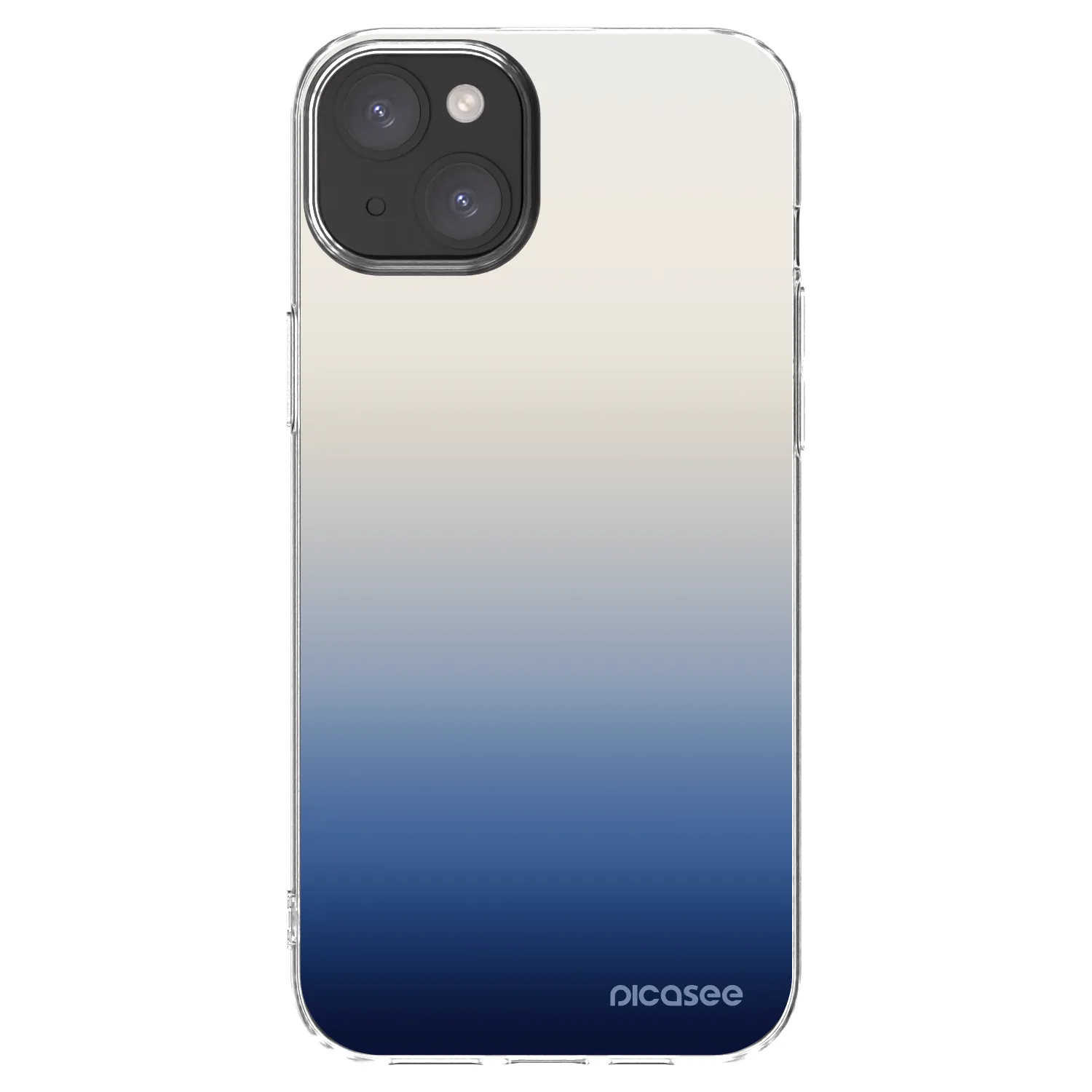 Picasee Apple iPhone 15 Plus Hülle - Transparentes Silikon - Gravity Fade