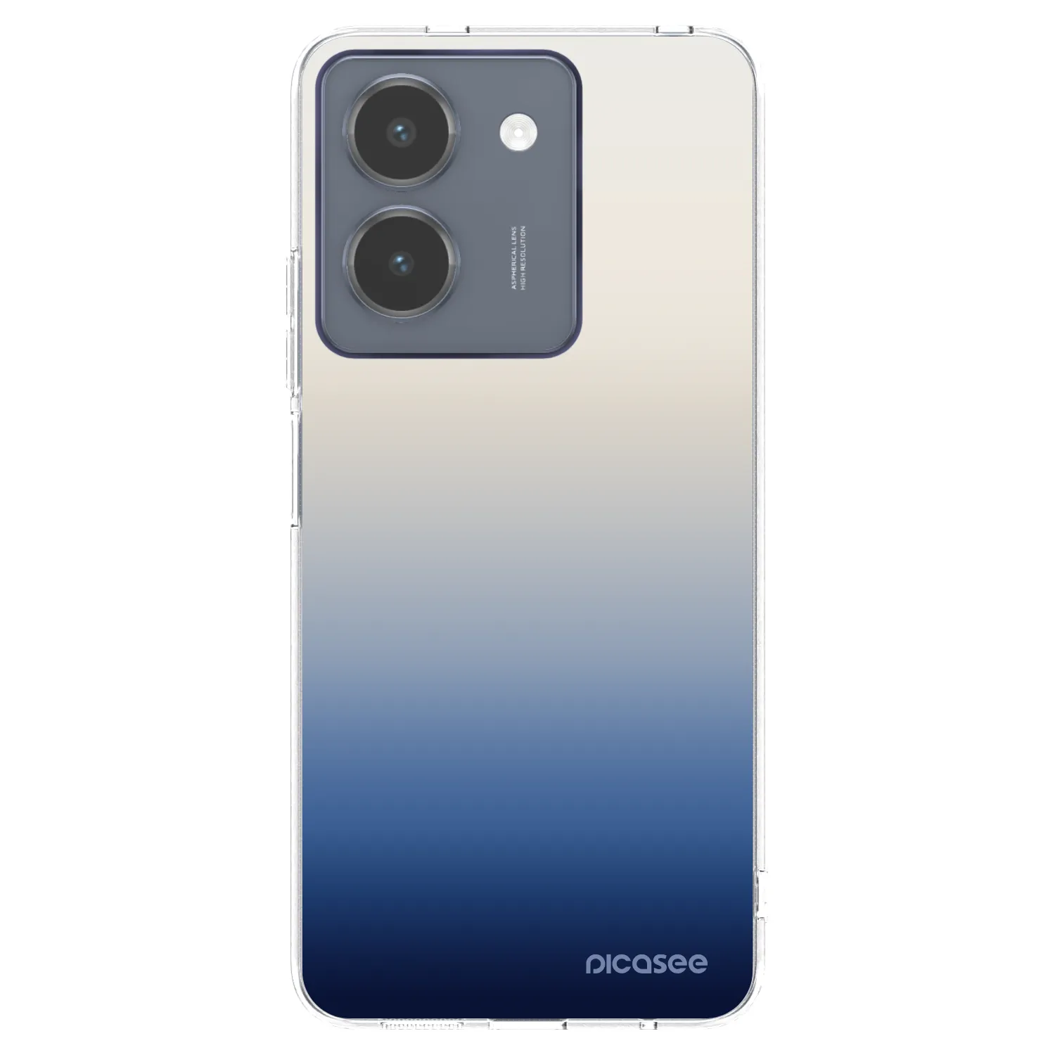 Picasee Vivo Y36 4G Hülle - Transparentes Silikon - Gravity Fade
