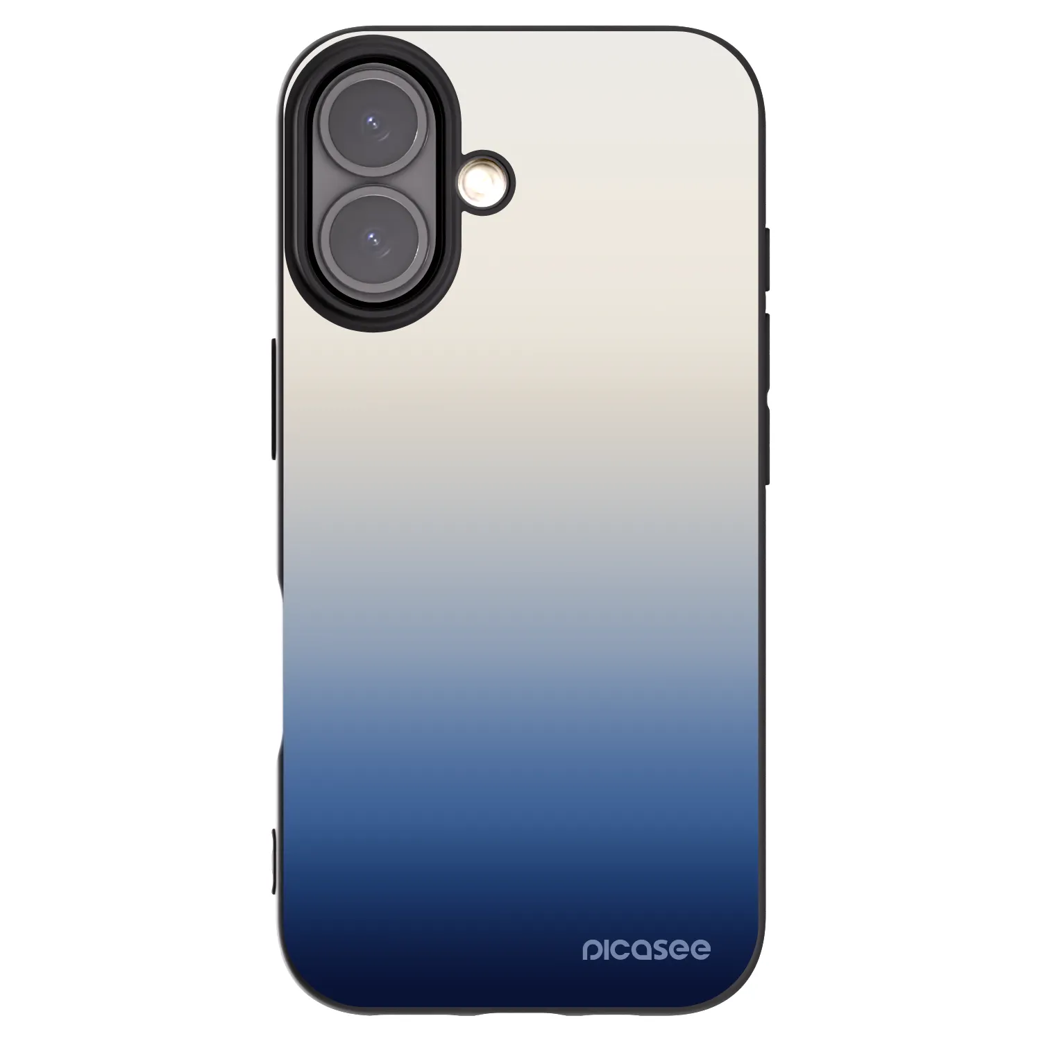 Picasee Apple iPhone 16 Hülle - Schwarzes Silikon - Gravity Fade