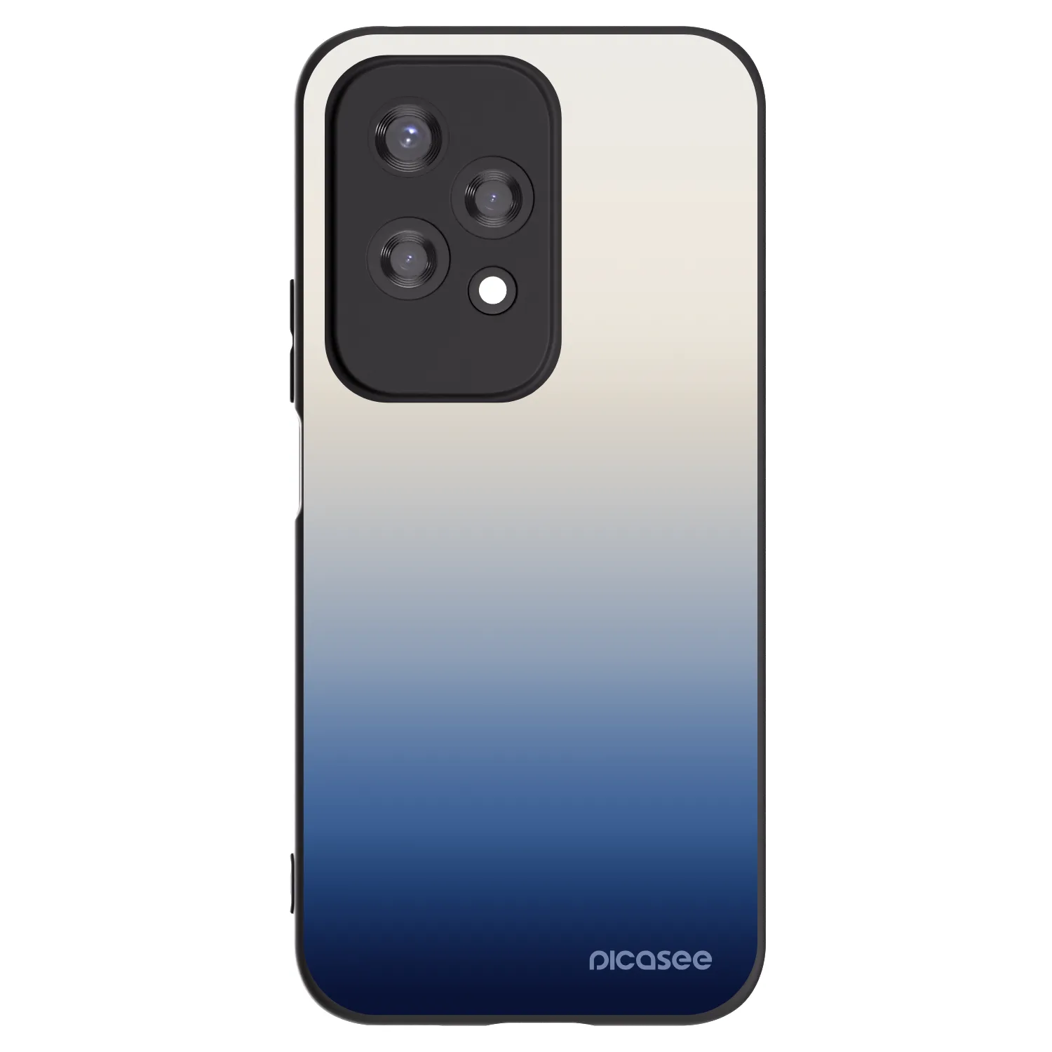 Picasee Honor 200 Lite Hülle - Schwarzes Silikon - Gravity Fade