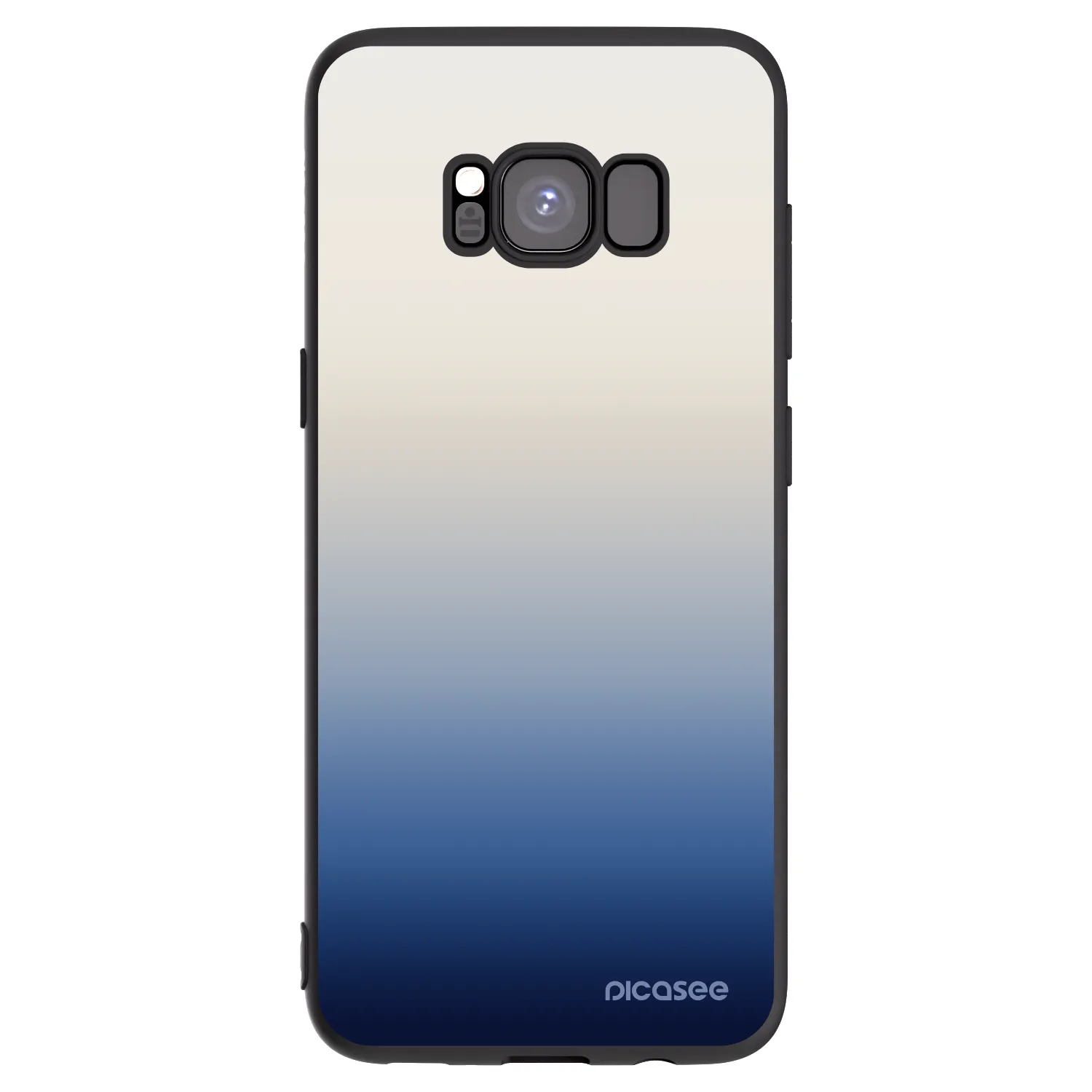 Picasee Samsung Galaxy S8 G950F Hülle - Schwarzes Silikon - Gravity Fade
