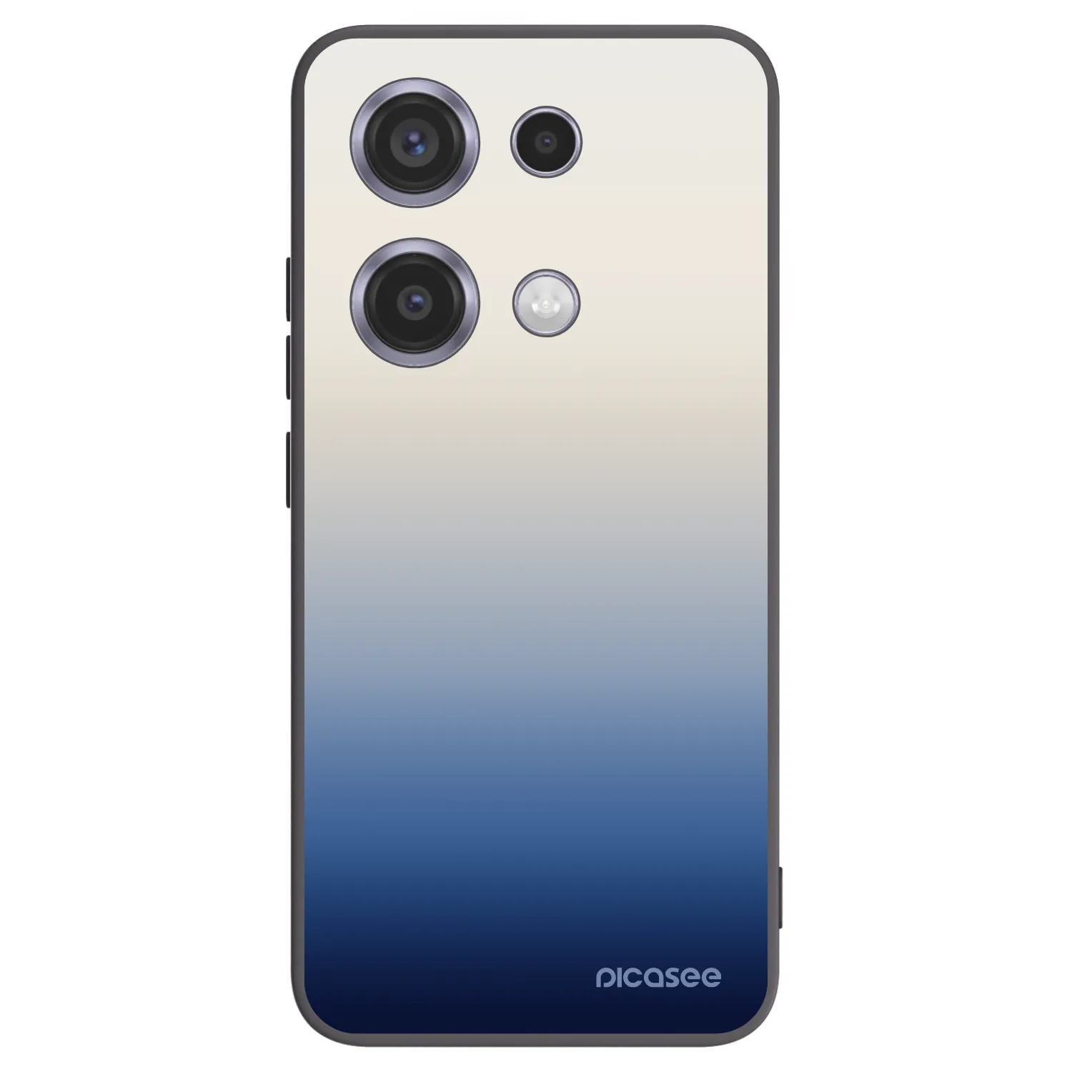 Picasee Xiaomi Redmi Note 14S Hülle - Schwarzes Silikon - Gravity Fade
