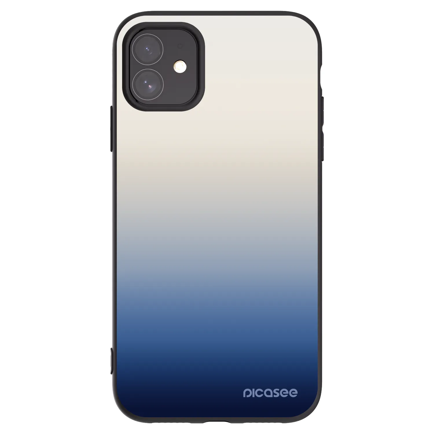 Picasee Apple iPhone 11 Hülle - Schwarzes Silikon - Gravity Fade