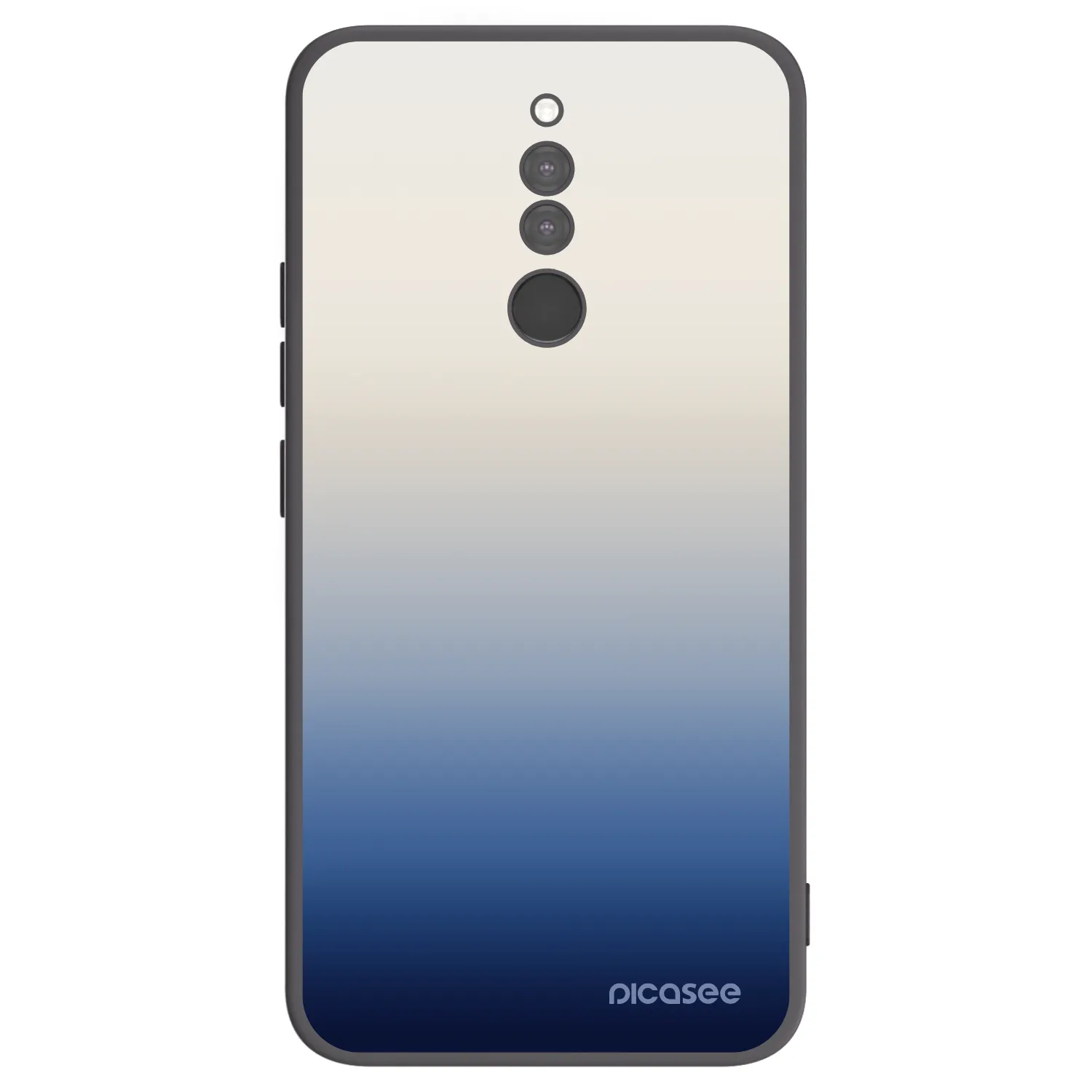 Picasee Xiaomi Redmi 8 Hülle - Schwarzes Silikon - Gravity Fade