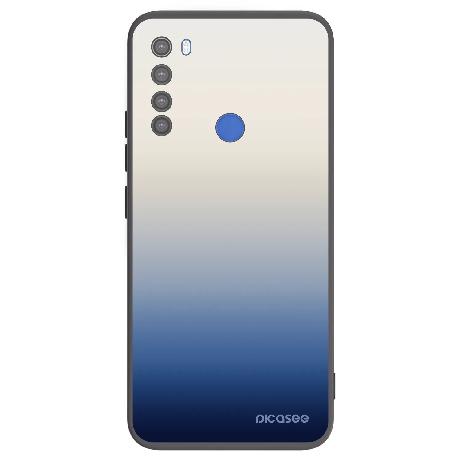 Picasee Xiaomi Redmi Note 8T Hülle - Schwarzes Silikon - Gravity Fade