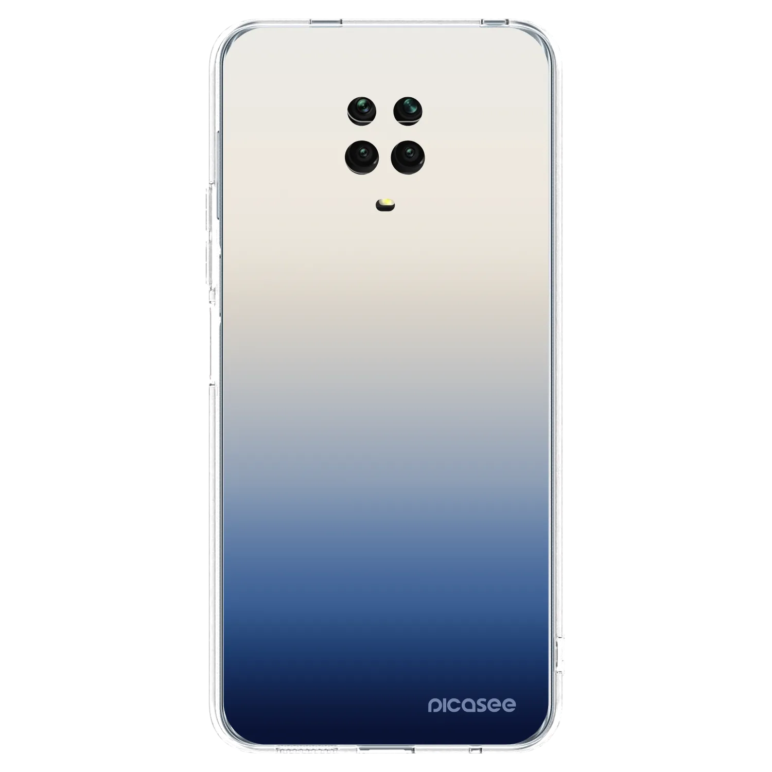 Picasee Xiaomi Redmi Note 9S Hülle - Transparentes Silikon - Gravity Fade