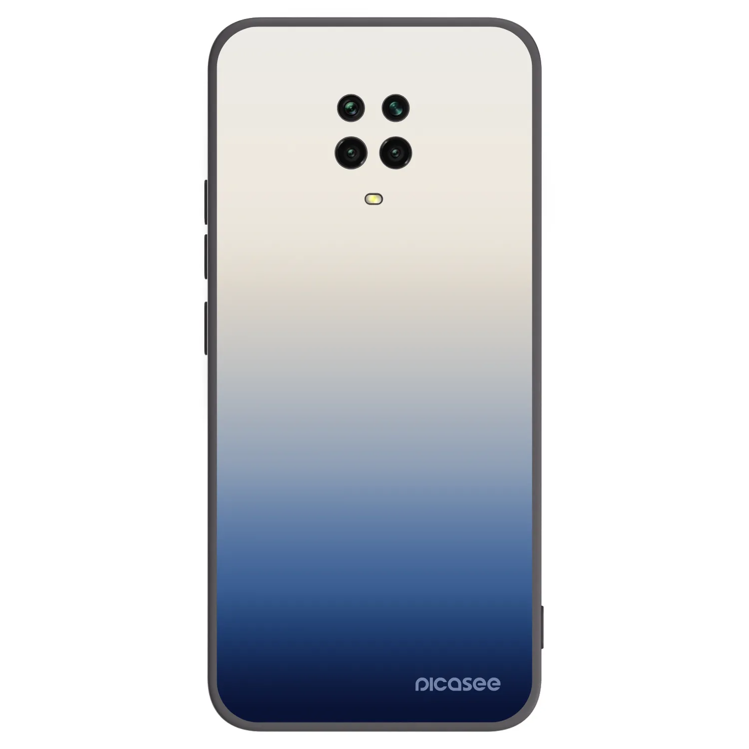 Picasee Xiaomi Redmi Note 9S Hülle - Schwarzes Silikon - Gravity Fade