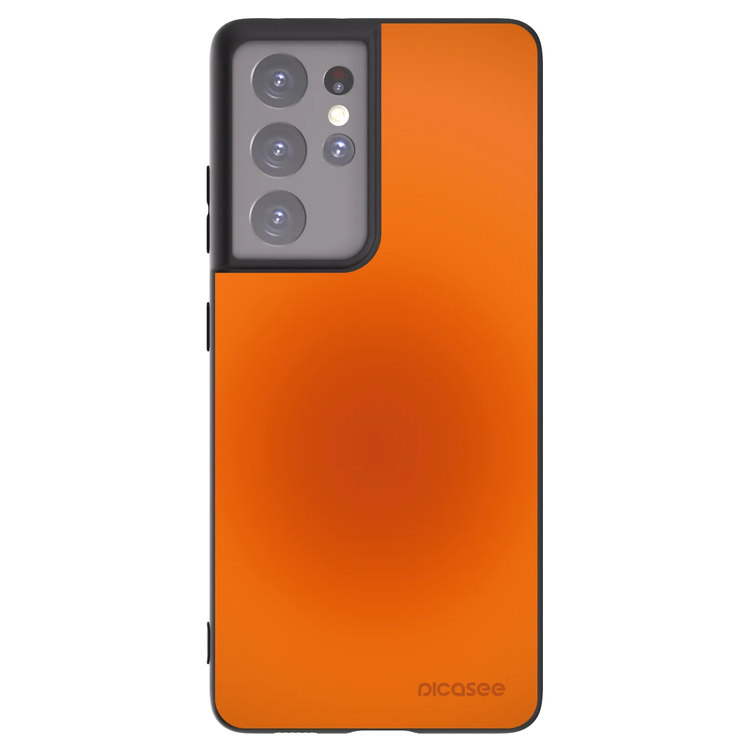 Picasee Samsung Galaxy S21 Ultra 5G G998B Hülle - Schwarzes Silikon - Heat Core