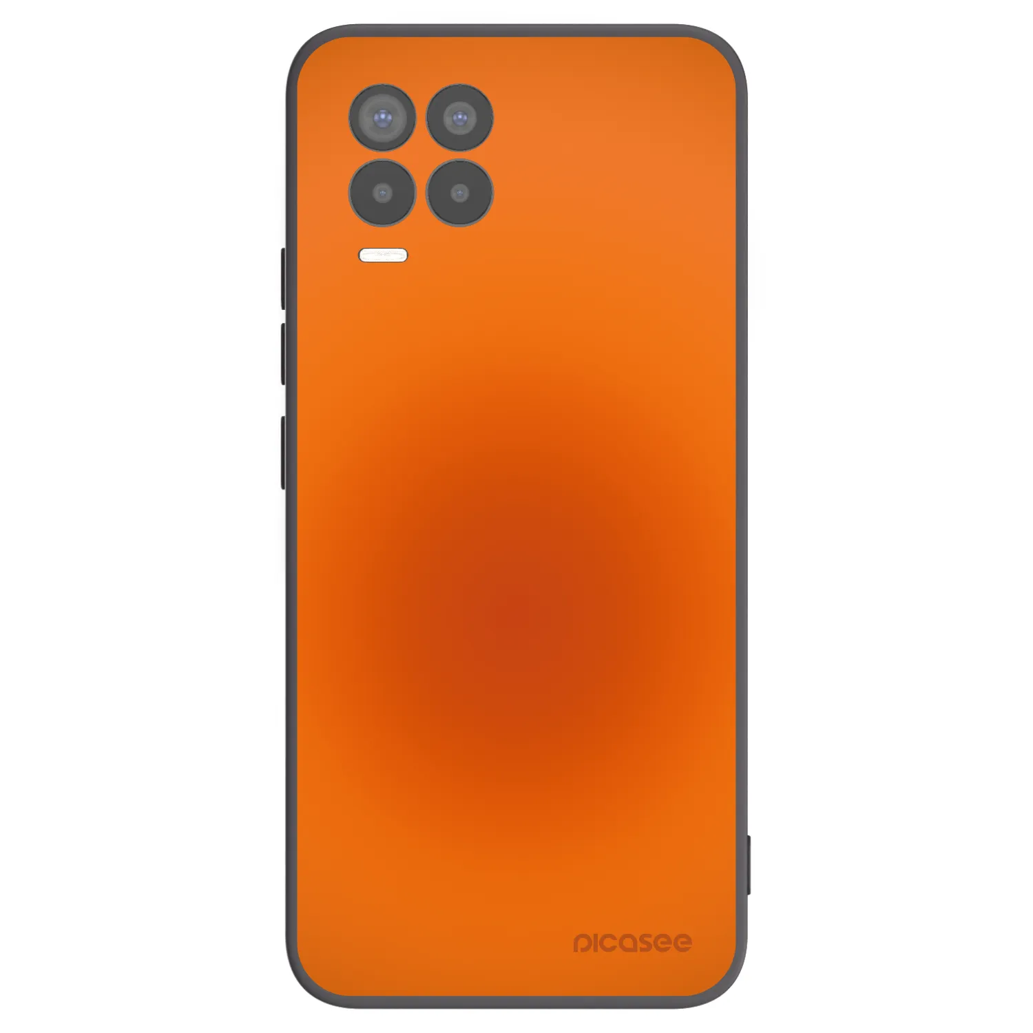 Picasee Realme 8 4G Hülle - Schwarzes Silikon - Heat Core