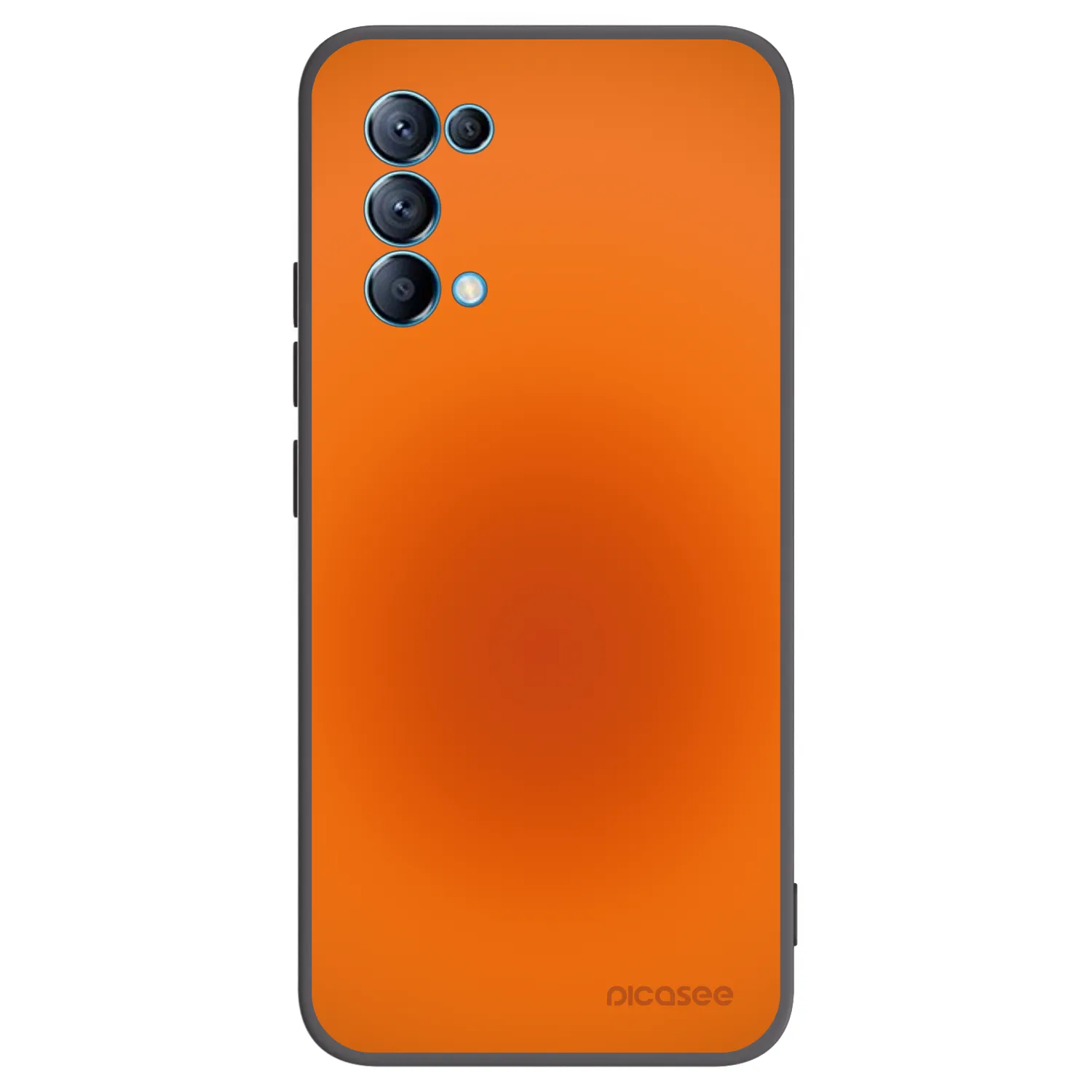 Picasee OPPO Reno 5 5G Hülle - Schwarzes Silikon - Heat Core