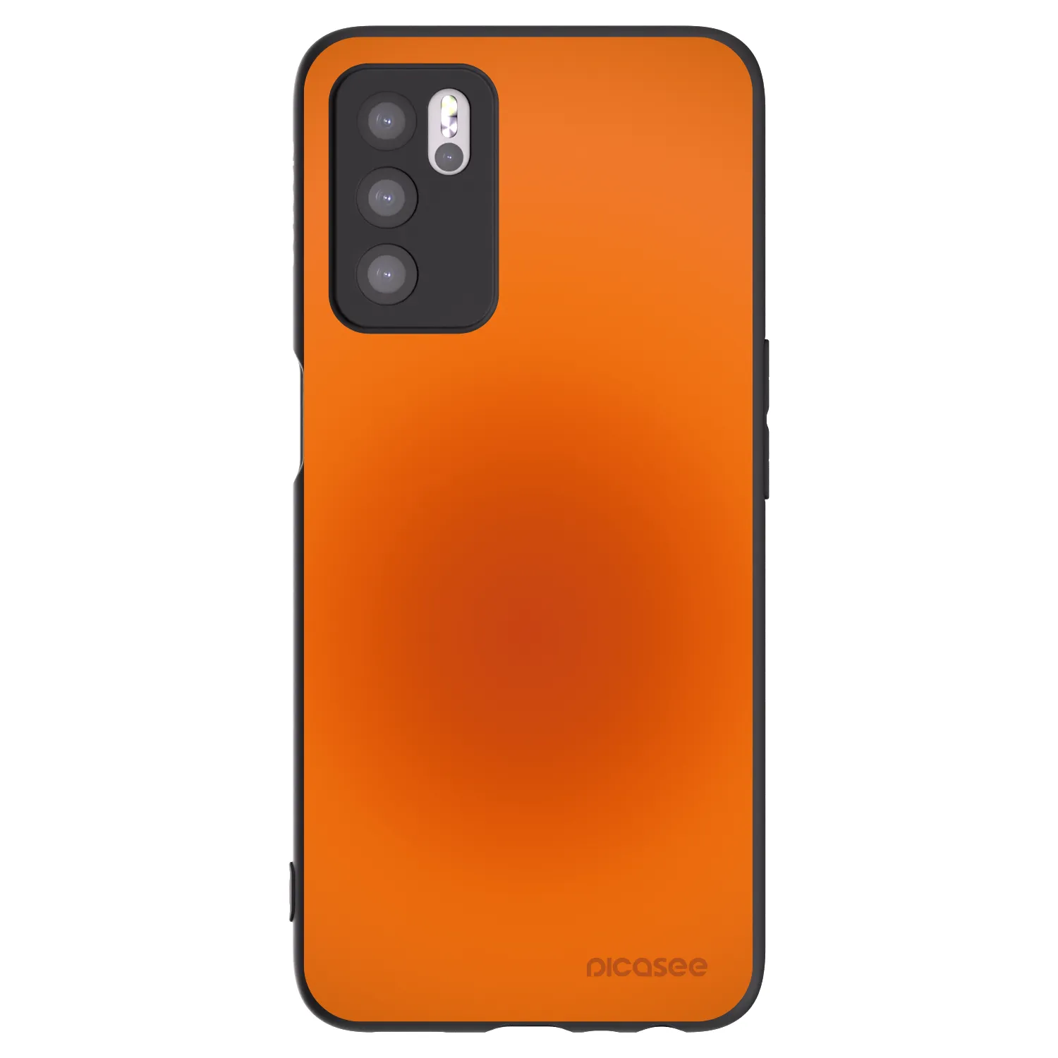 Picasee OPPO A16 Hülle - Schwarzes Silikon - Heat Core