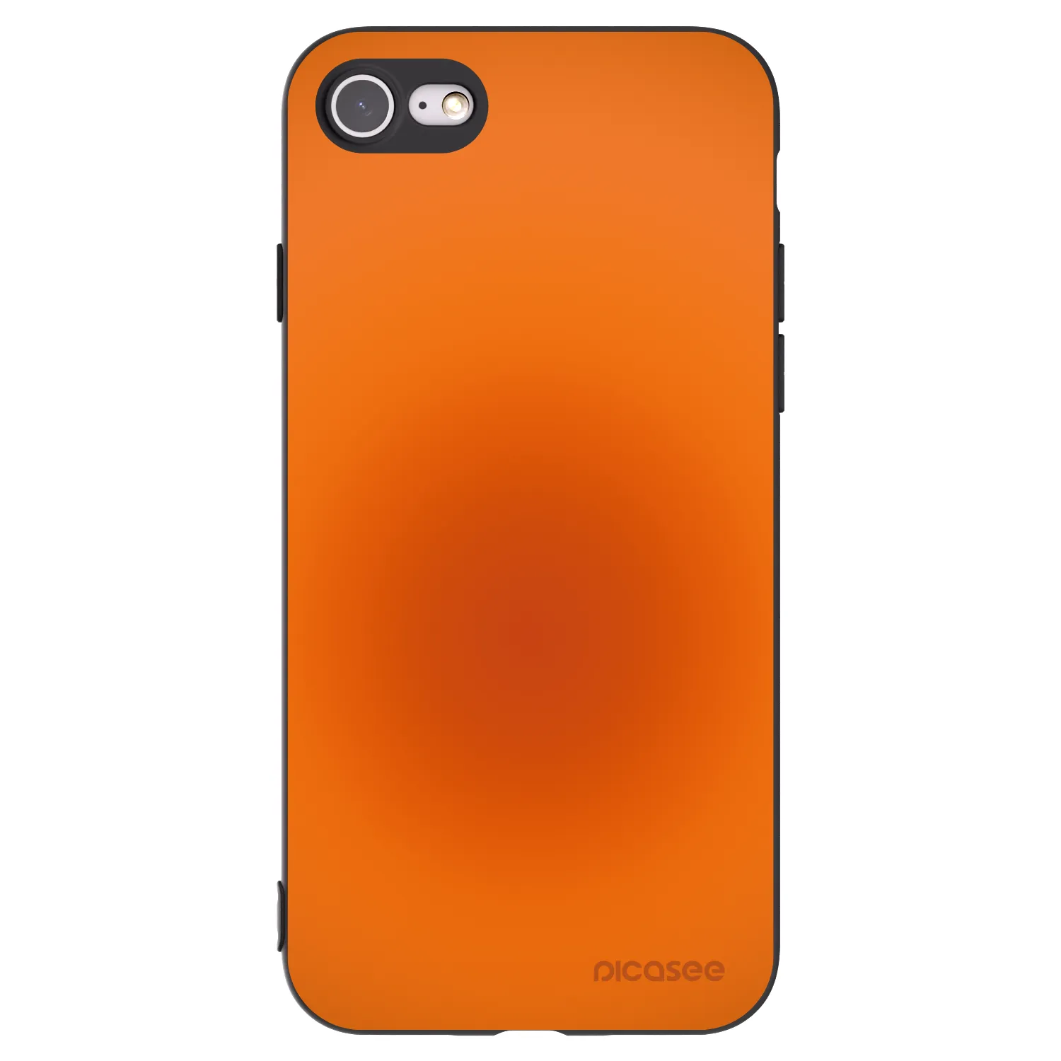 Picasee Apple iPhone 8 Hülle - Schwarzes Silikon - Heat Core
