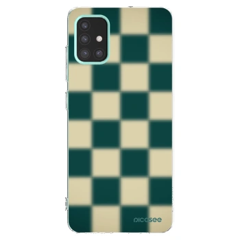 Picasee Samsung Galaxy M31s Hülle - Transparentes Silikon - Shadow Chess