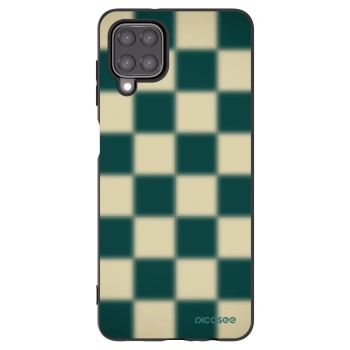 Picasee Samsung Galaxy M12 M127F Hülle - Schwarzes Silikon - Shadow Chess