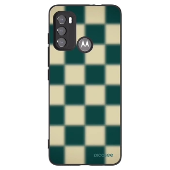 Picasee Motorola Moto G60 Hülle - Schwarzes Silikon - Shadow Chess