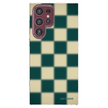 Picasee Samsung Galaxy S22 Ultra 5G Hülle - Transparentes Silikon - Shadow Chess