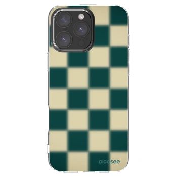 Picasee Apple iPhone 16 Pro Max Hülle - Transparentes Silikon - Shadow Chess