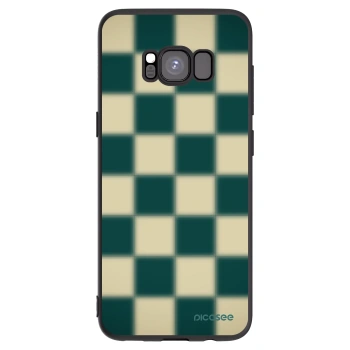 Picasee Samsung Galaxy S8 G950F Hülle - Schwarzes Silikon - Shadow Chess