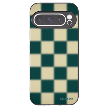 Picasee Google Pixel 9 Pro Hülle - Schwarzes Silikon - Shadow Chess