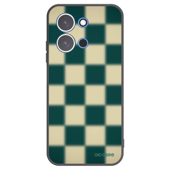 Picasee Xiaomi Redmi 15C 4G Hülle - Schwarzes Silikon - Shadow Chess
