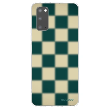 Picasee Samsung Galaxy S20 G980F Hülle - Transparentes Silikon - Shadow Chess
