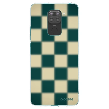 Picasee Xiaomi Redmi Note 9 Hülle - Schwarzes Silikon - Shadow Chess