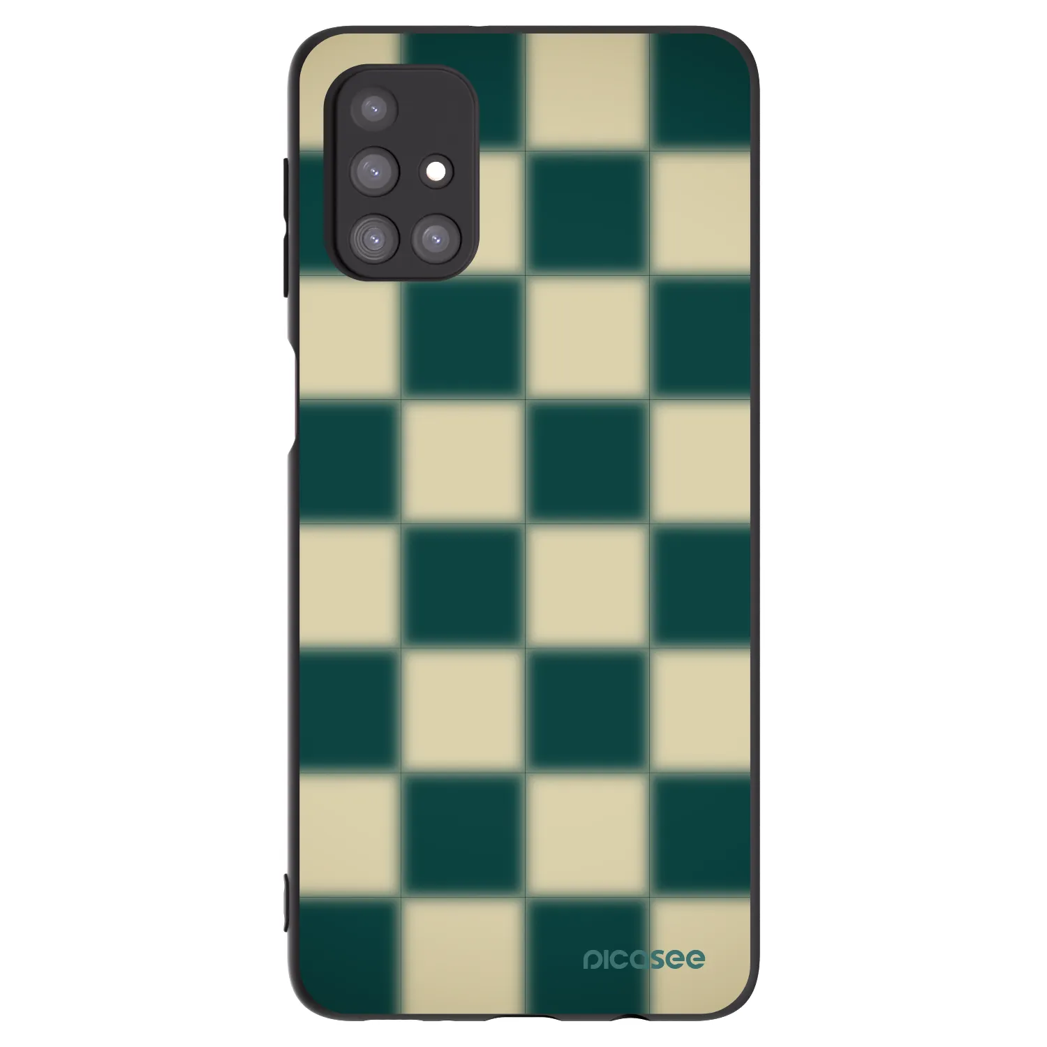Picasee Samsung Galaxy M31s Hülle - Schwarzes Silikon - Shadow Chess
