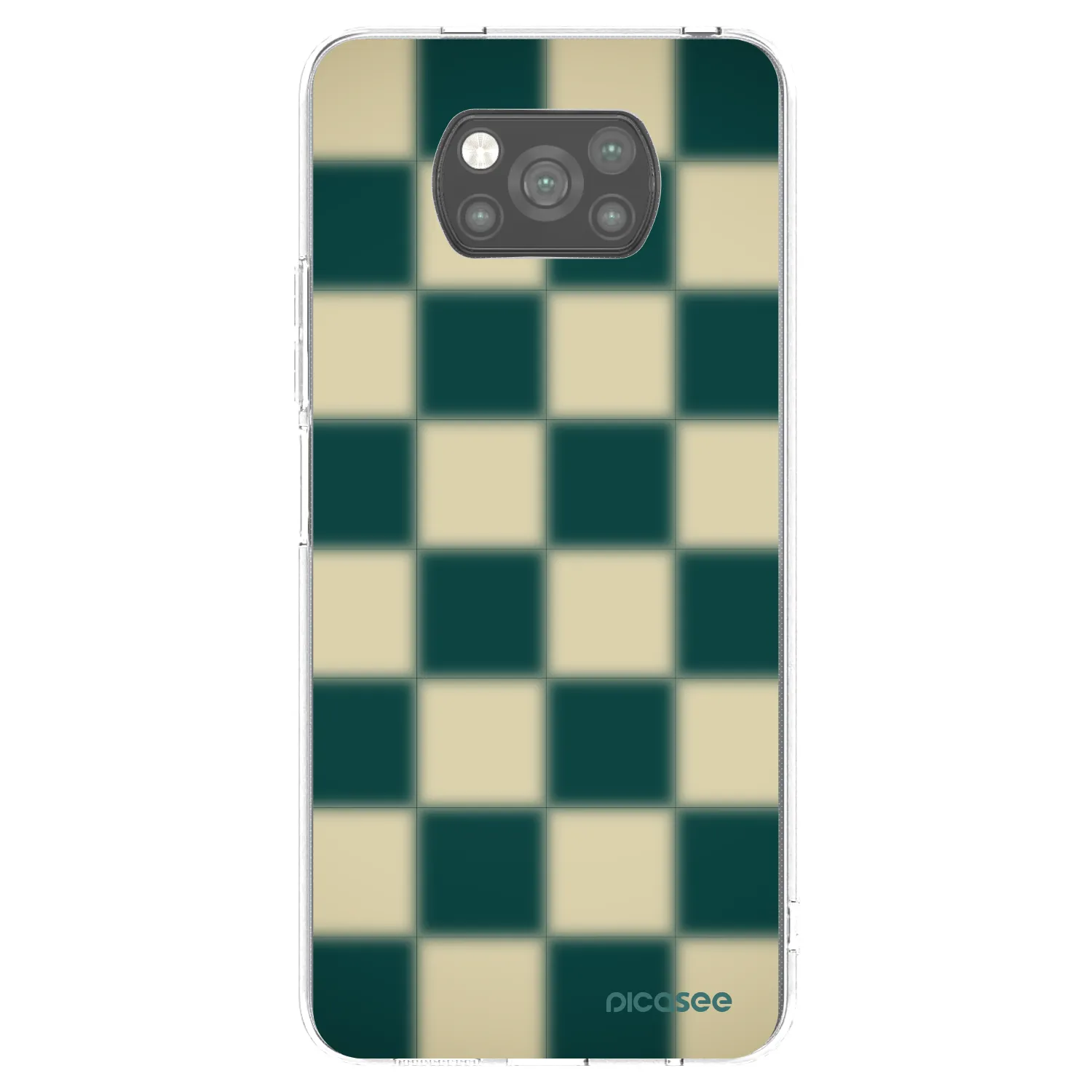 Picasee Xiaomi Poco X3 Hülle - Schwarzes Silikon - Shadow Chess
