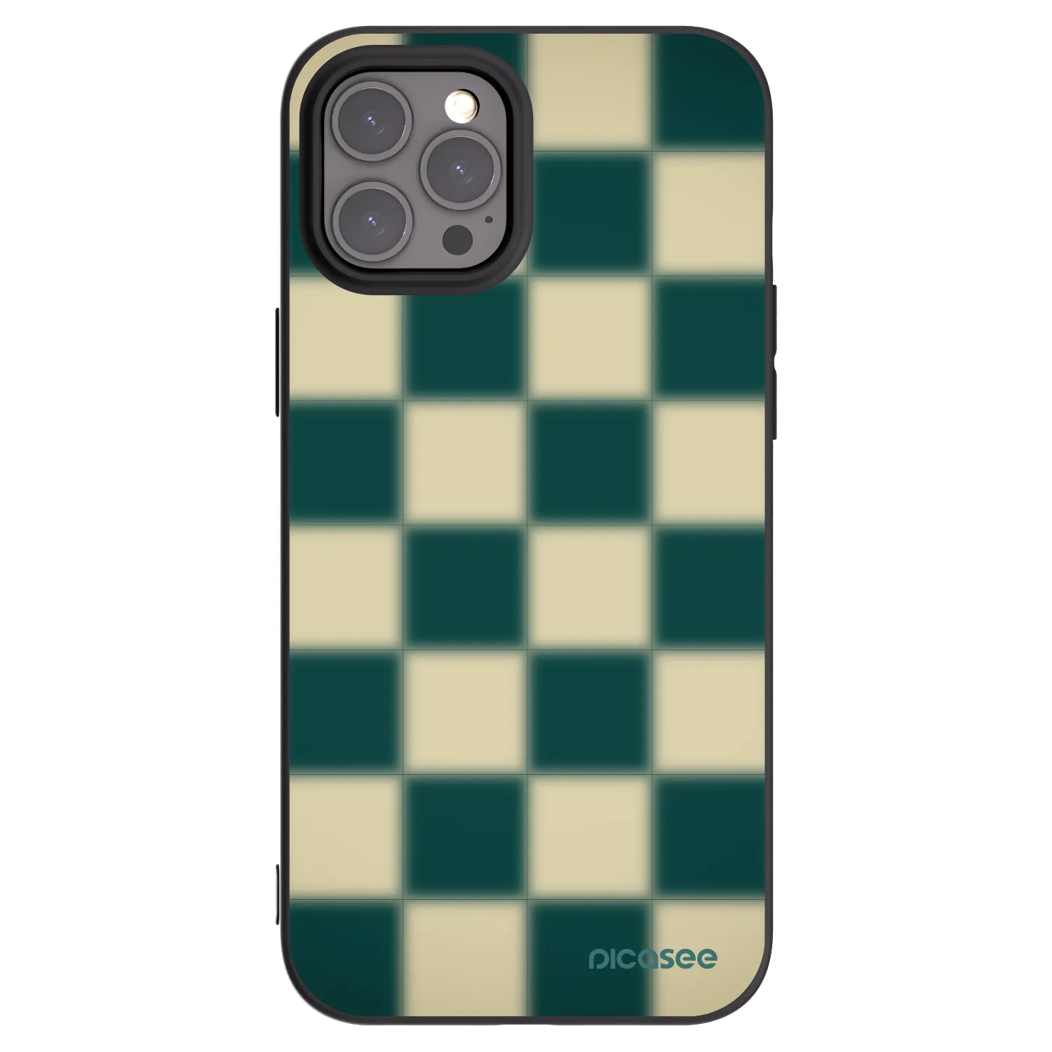 Picasee Apple iPhone 12 Pro Max Hülle - Schwarzes Silikon - Shadow Chess