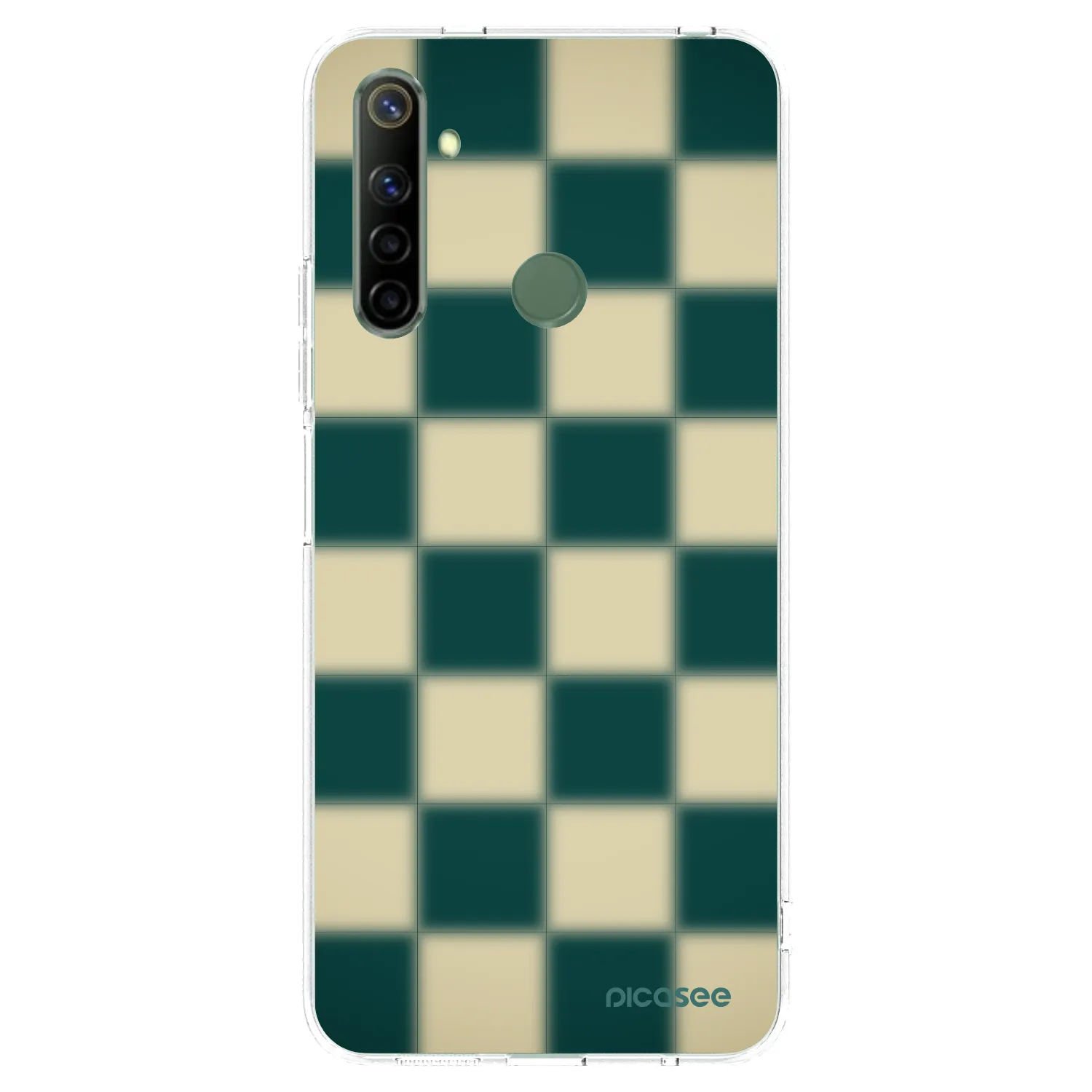 Picasee Realme 5 Hülle - Transparentes Silikon - Shadow Chess