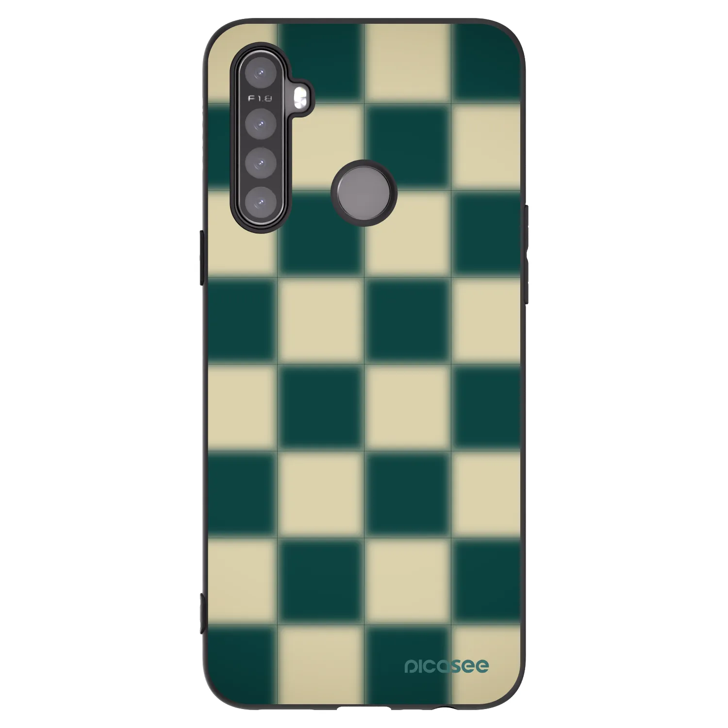 Picasee Realme 5 Hülle - Schwarzes Silikon - Shadow Chess