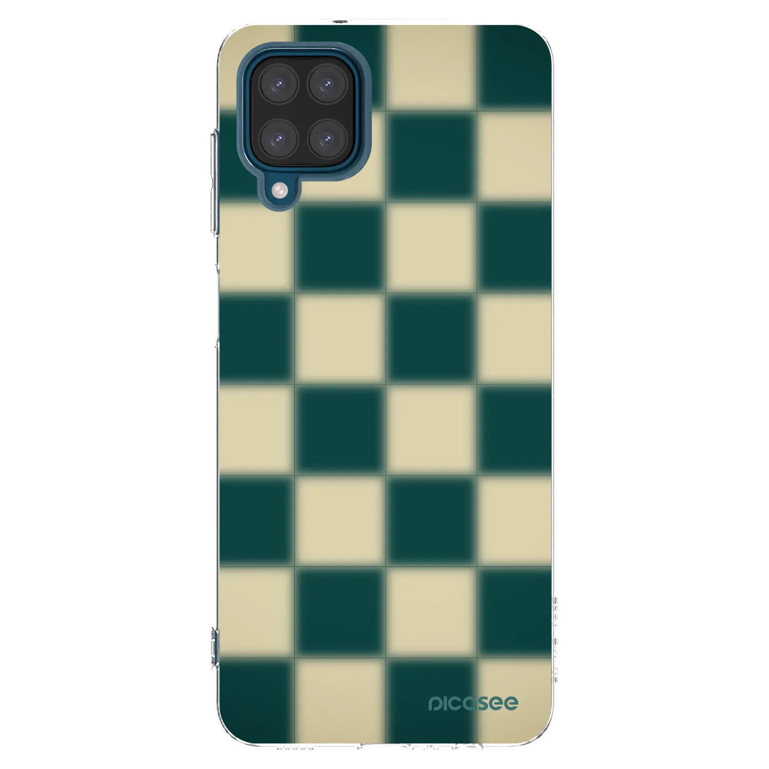Picasee Samsung Galaxy A12 A125F Hülle - Transparentes Silikon - Shadow Chess