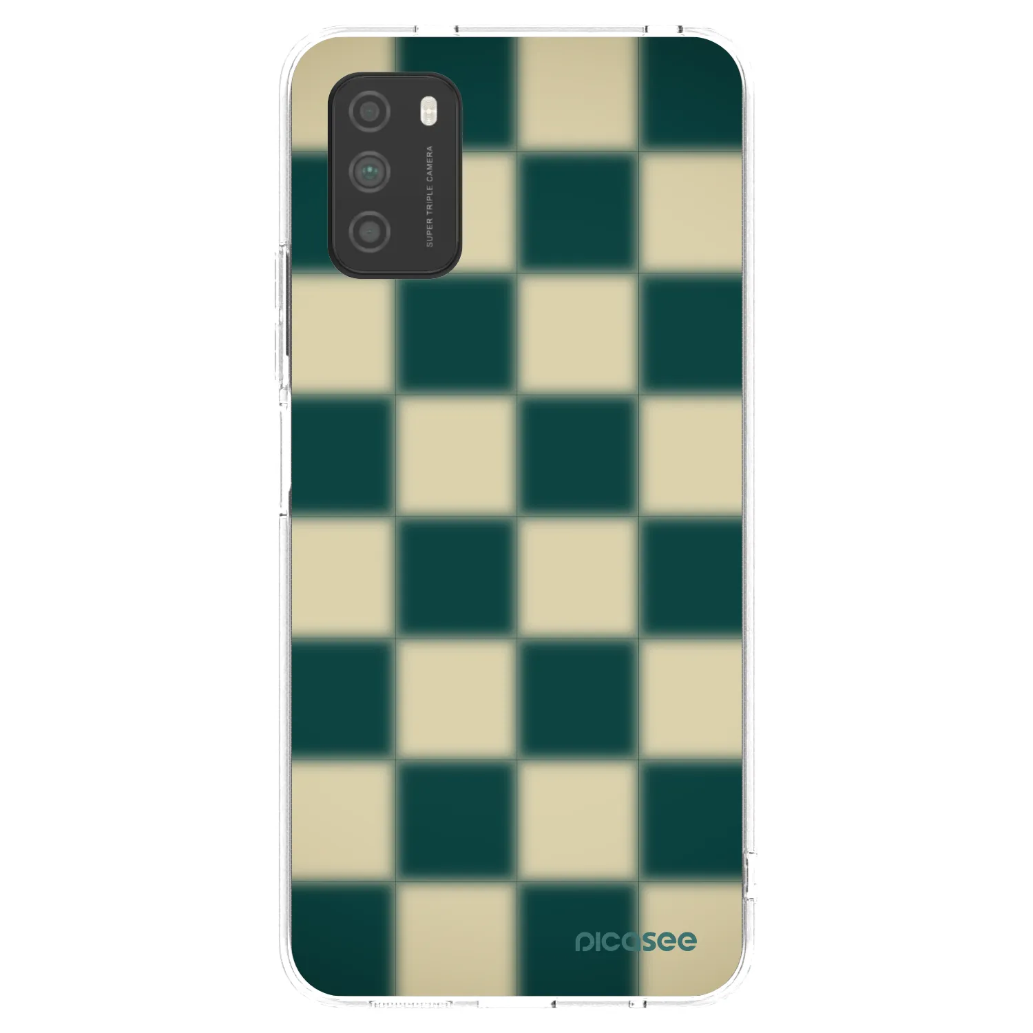 Picasee Xiaomi Poco M3 Hülle - Transparentes Silikon - Shadow Chess