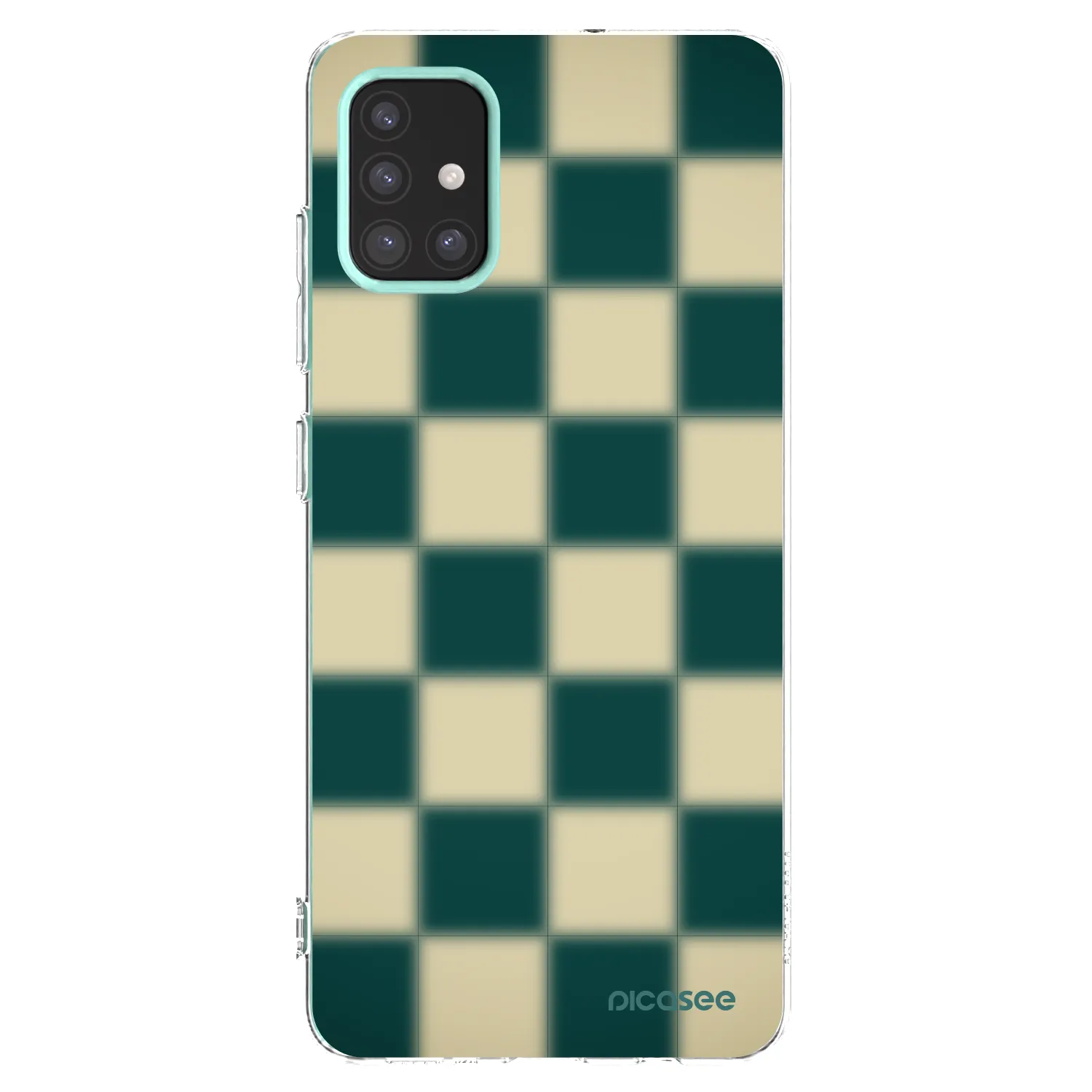 Picasee Samsung Galaxy M31s Hülle - Transparentes Silikon - Shadow Chess