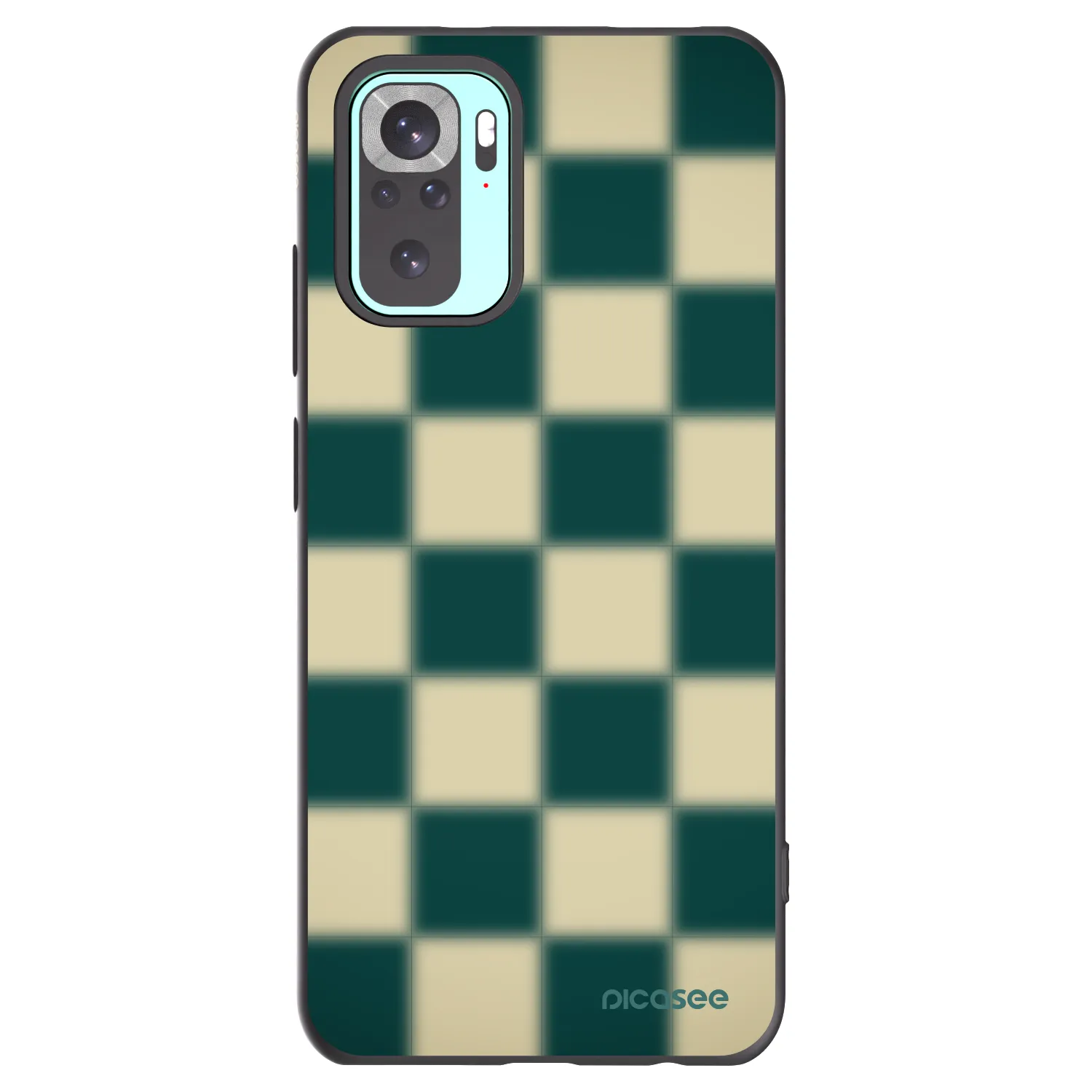 Picasee Xiaomi Redmi Note 10 Pro Hülle - Schwarzes Silikon - Shadow Chess