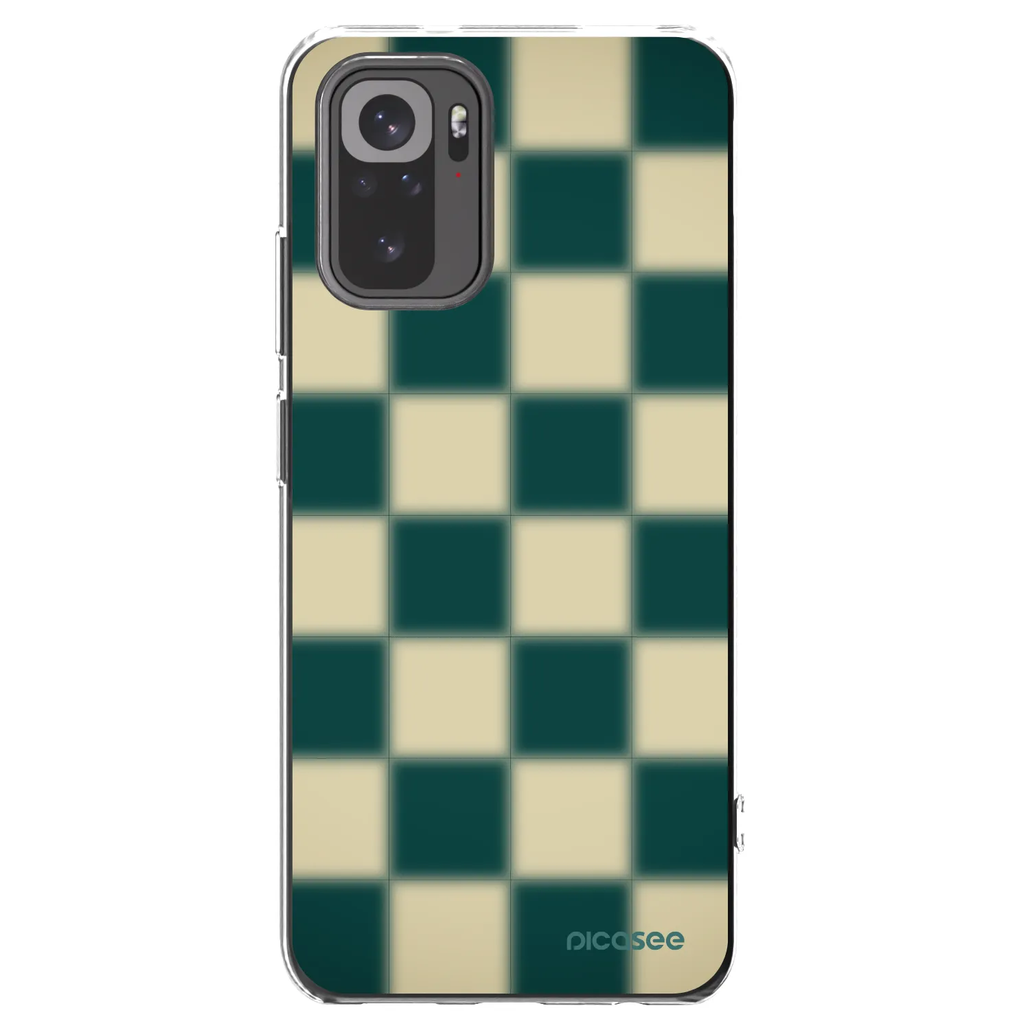 Picasee Xiaomi Redmi Note 10S Hülle - Transparentes Silikon - Shadow Chess