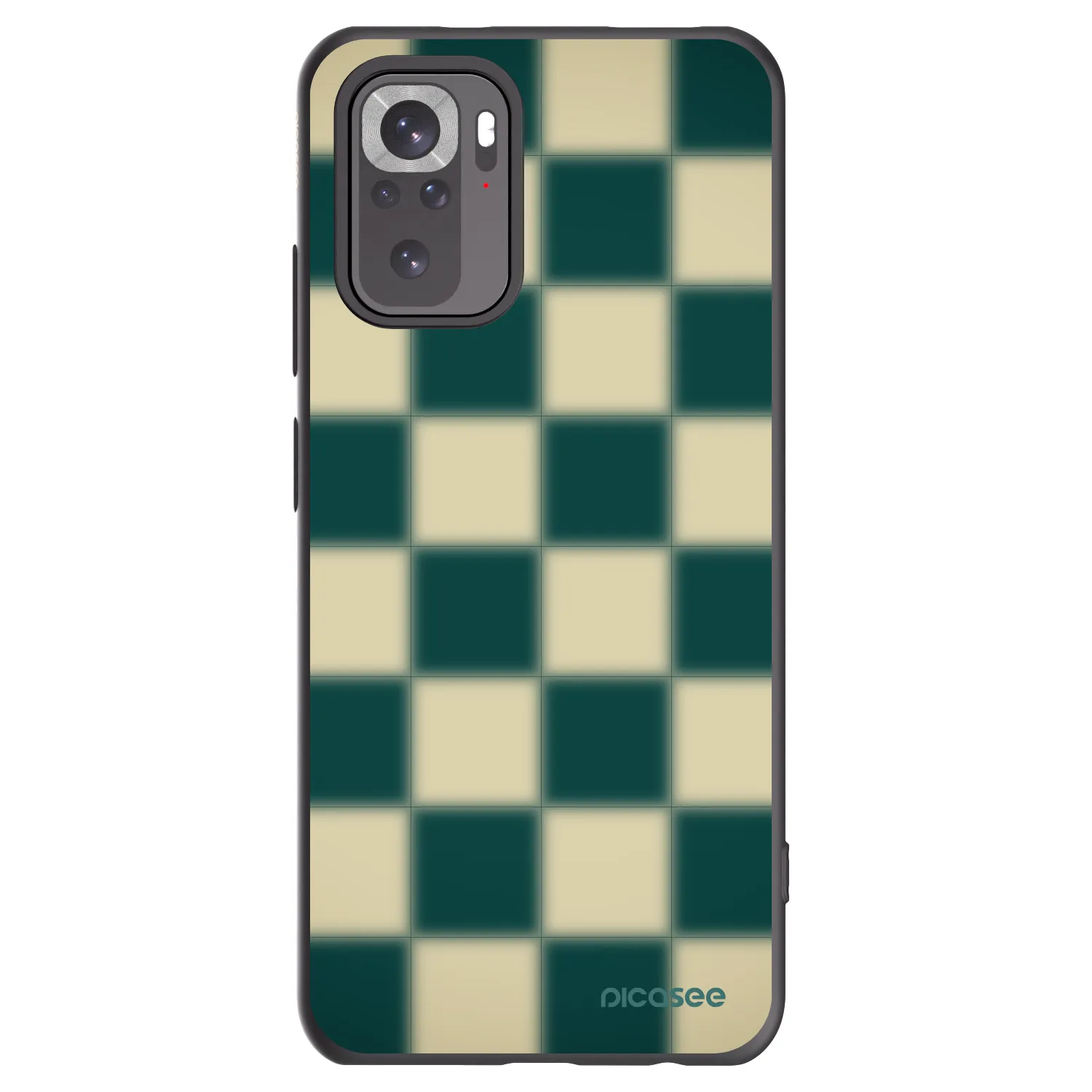 Picasee Xiaomi Redmi Note 10S Hülle - Schwarzes Silikon - Shadow Chess