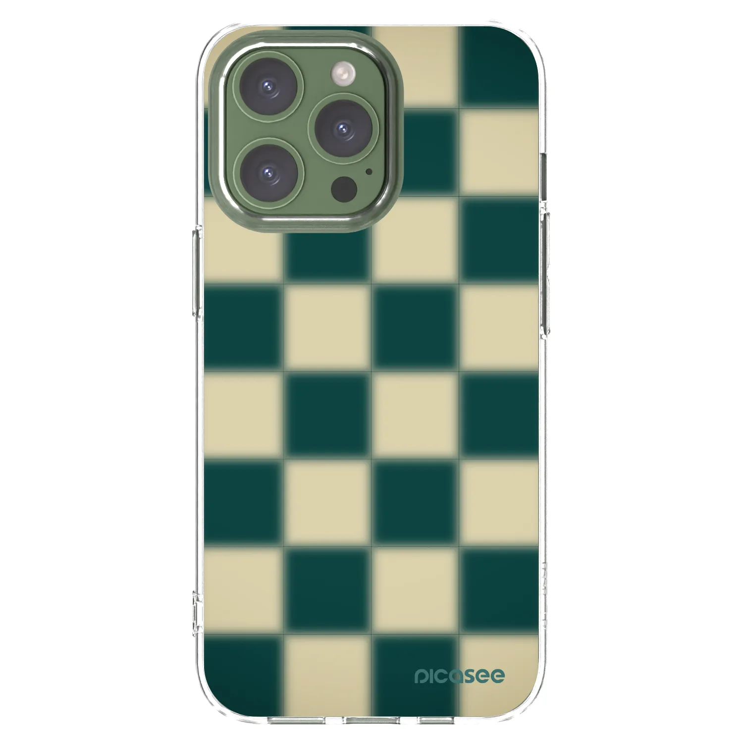 Picasee Apple iPhone 13 Pro Hülle - Transparentes Silikon - Shadow Chess