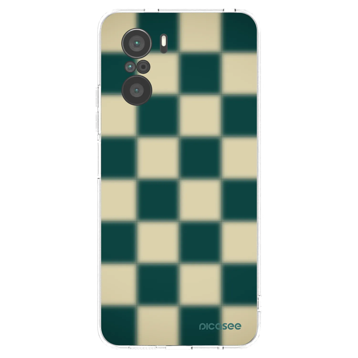 Picasee Xiaomi Poco F3 Hülle - Transparentes Silikon - Shadow Chess