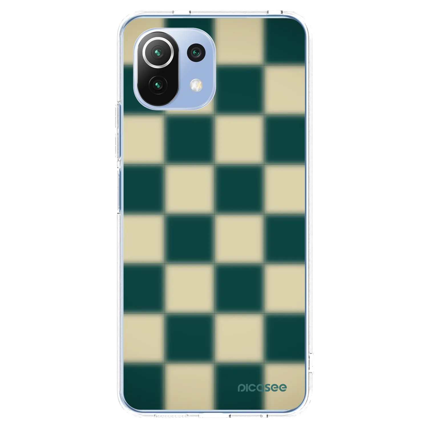 Picasee Xiaomi 11 Lite 5G NE Hülle - Transparentes Silikon - Shadow Chess
