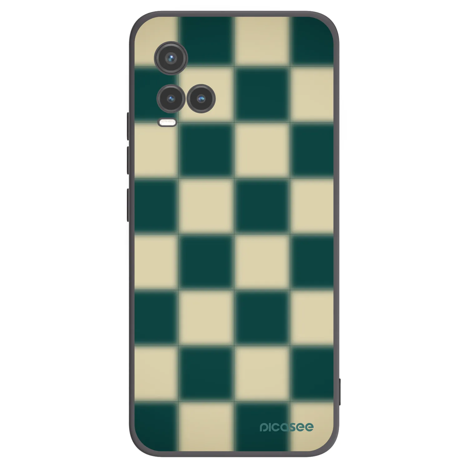 Picasee Vivo Y33s Hülle - Schwarzes Silikon - Shadow Chess