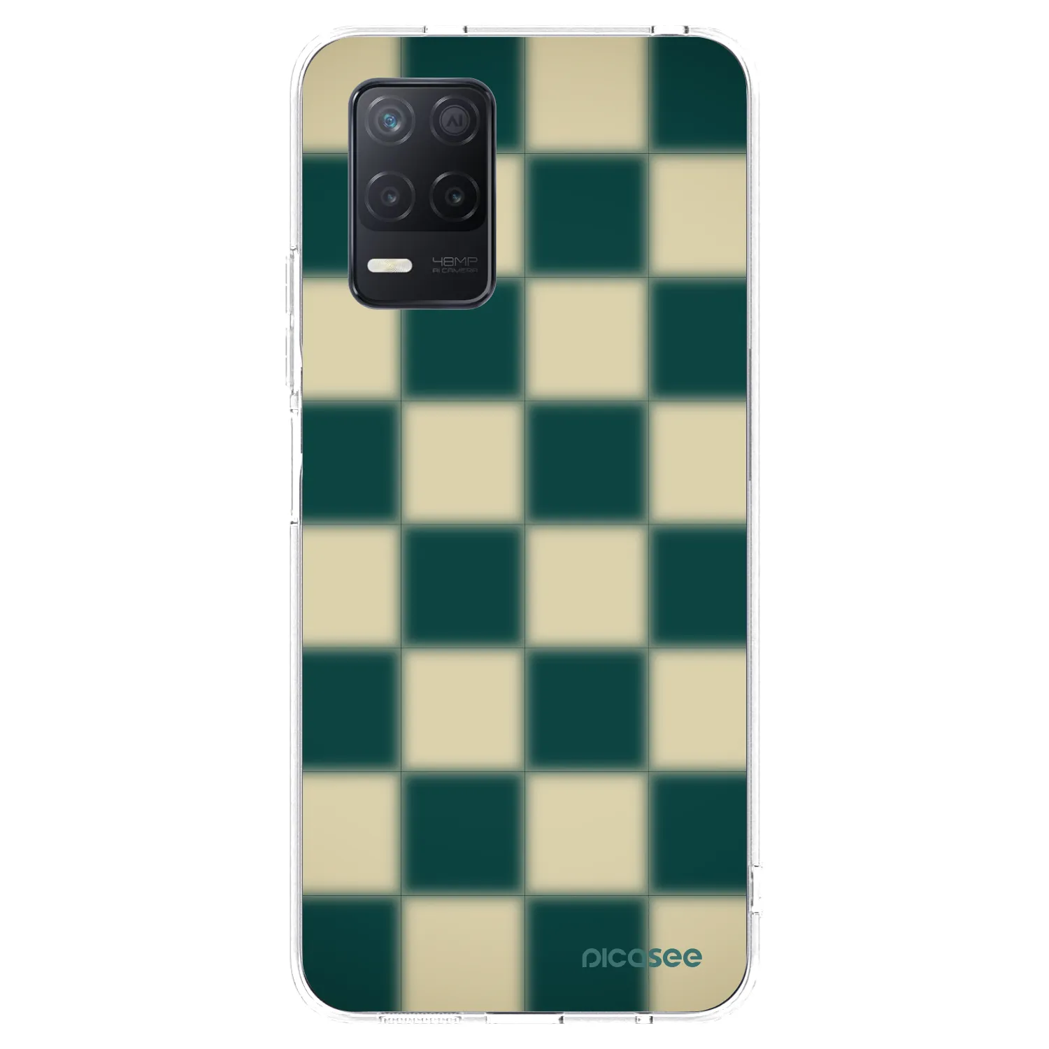 Picasee Realme 8 5G Hülle - Transparentes Silikon - Shadow Chess