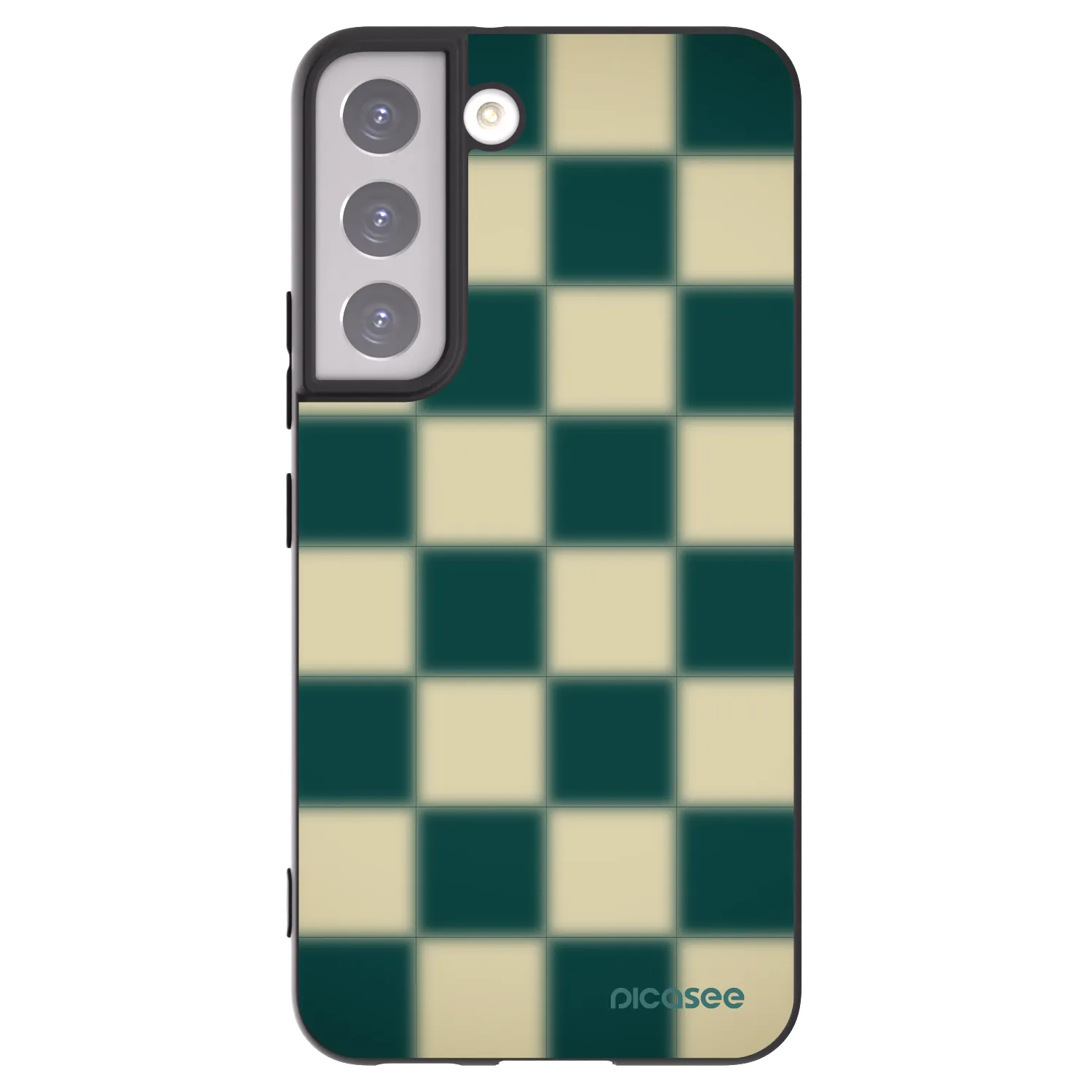 Picasee Samsung Galaxy S22 5G Hülle - Schwarzes Silikon - Shadow Chess