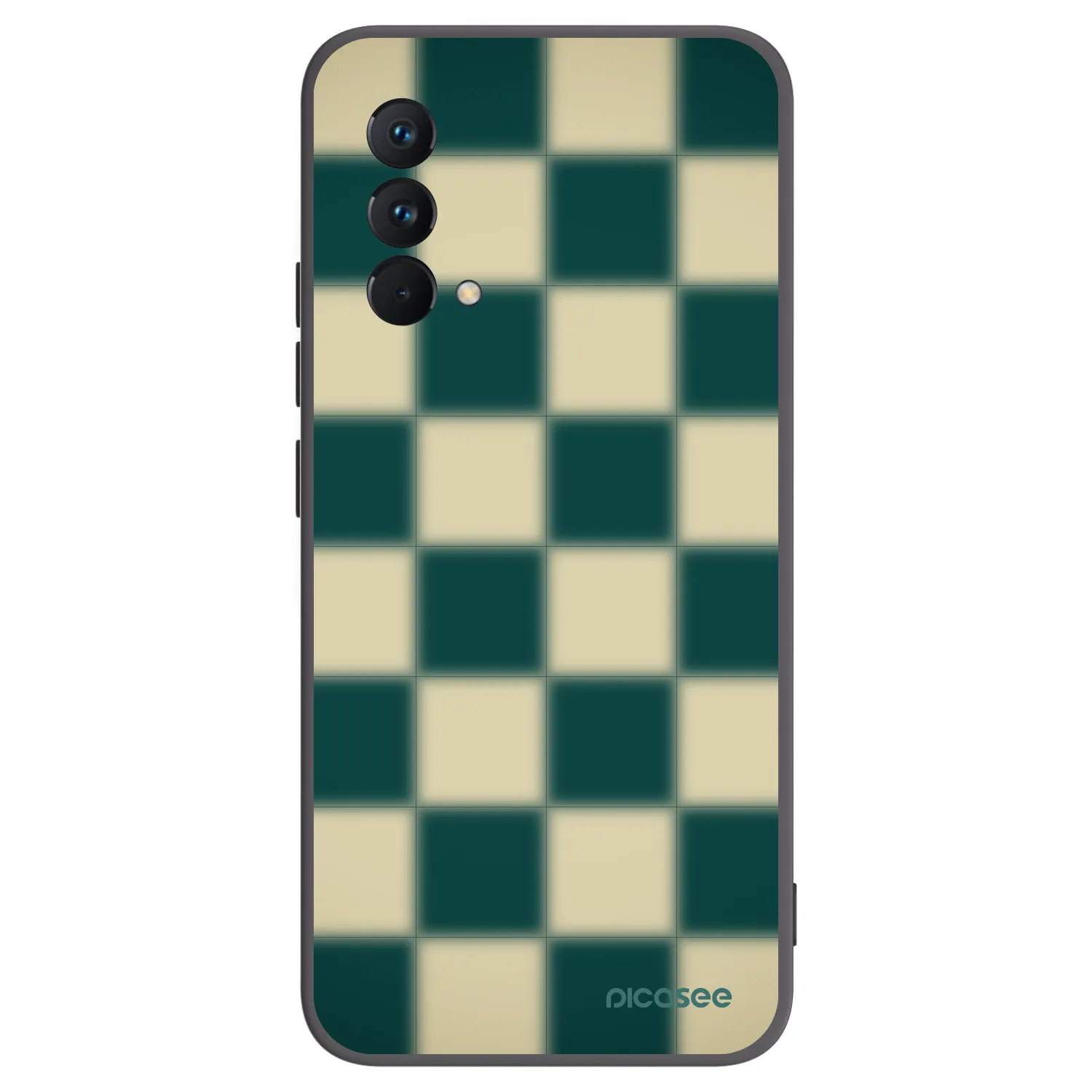Picasee Realme GT Master Edition 5G Hülle - Schwarzes Silikon - Shadow Chess