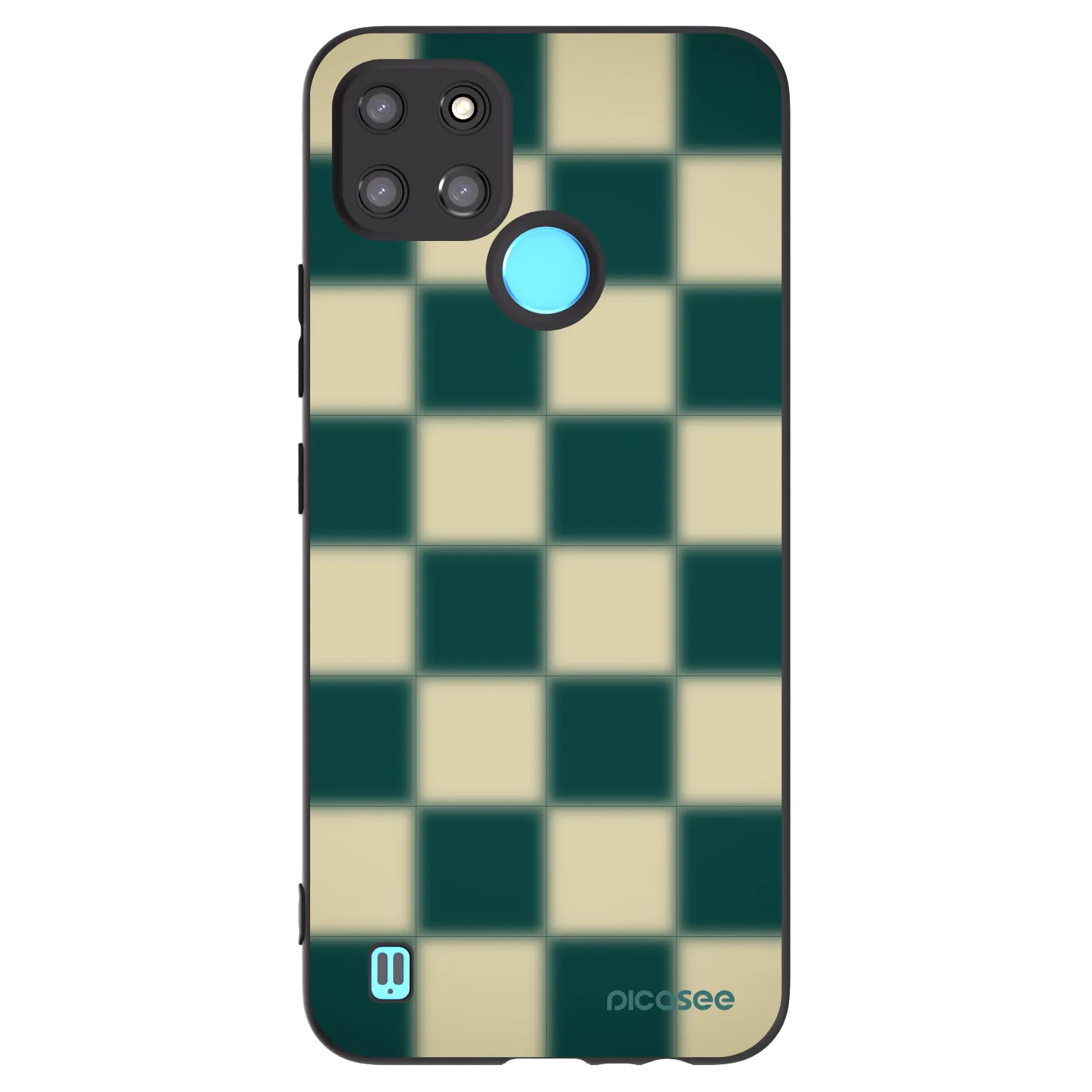 Picasee Realme C21Y Hülle - Schwarzes Silikon - Shadow Chess