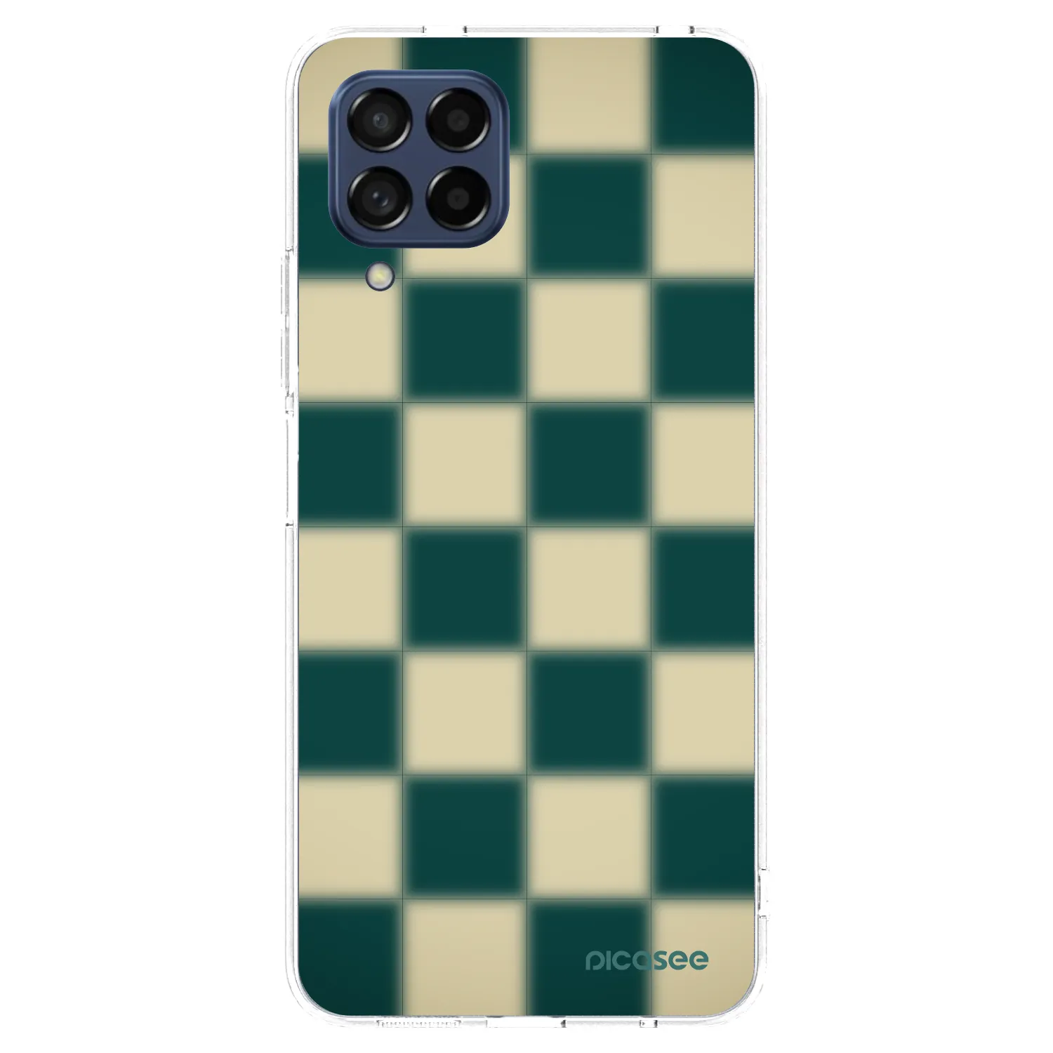 Picasee Samsung Galaxy M53 5G Hülle - Transparentes Silikon - Shadow Chess