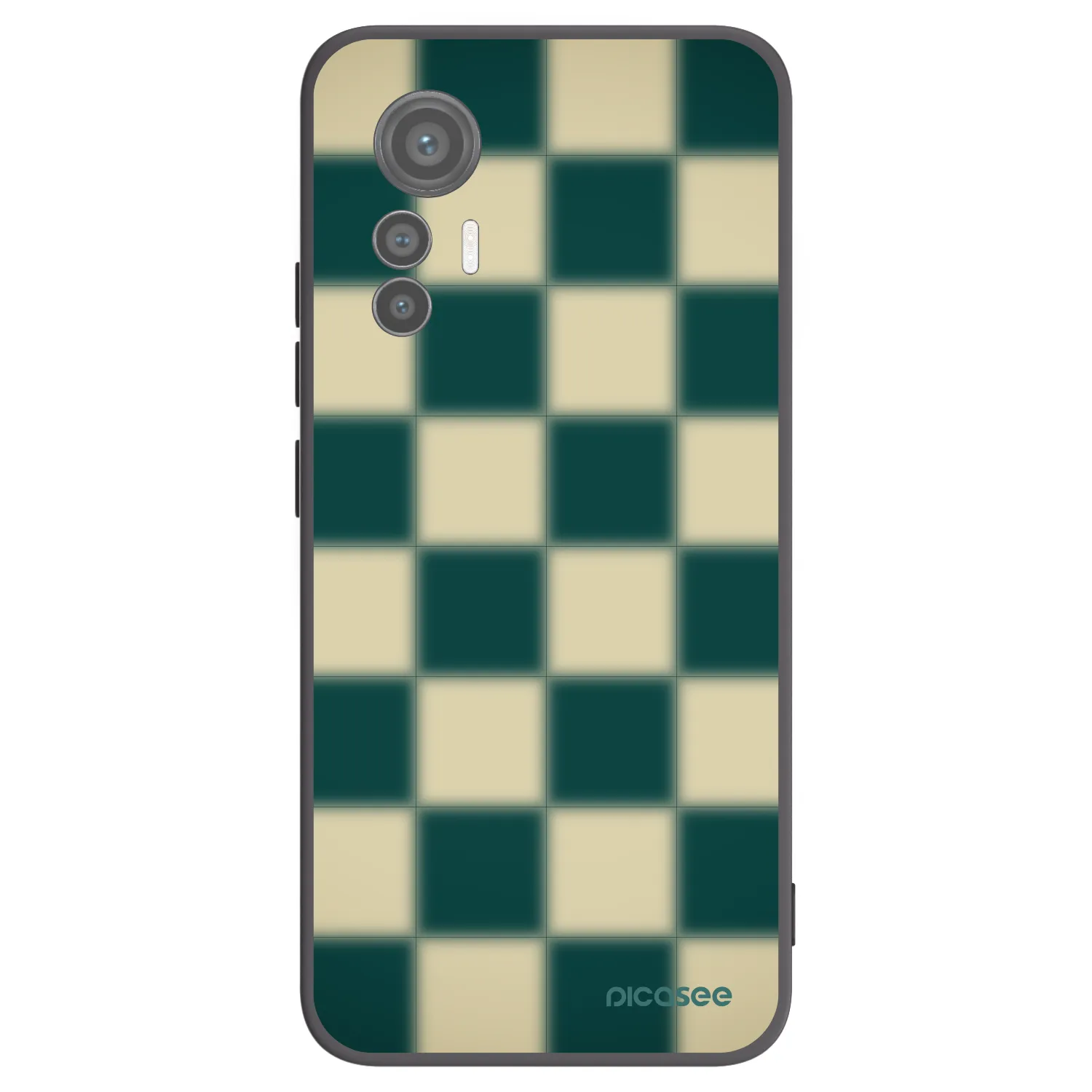 Picasee Xiaomi 12 Lite Hülle - Schwarzes Silikon - Shadow Chess